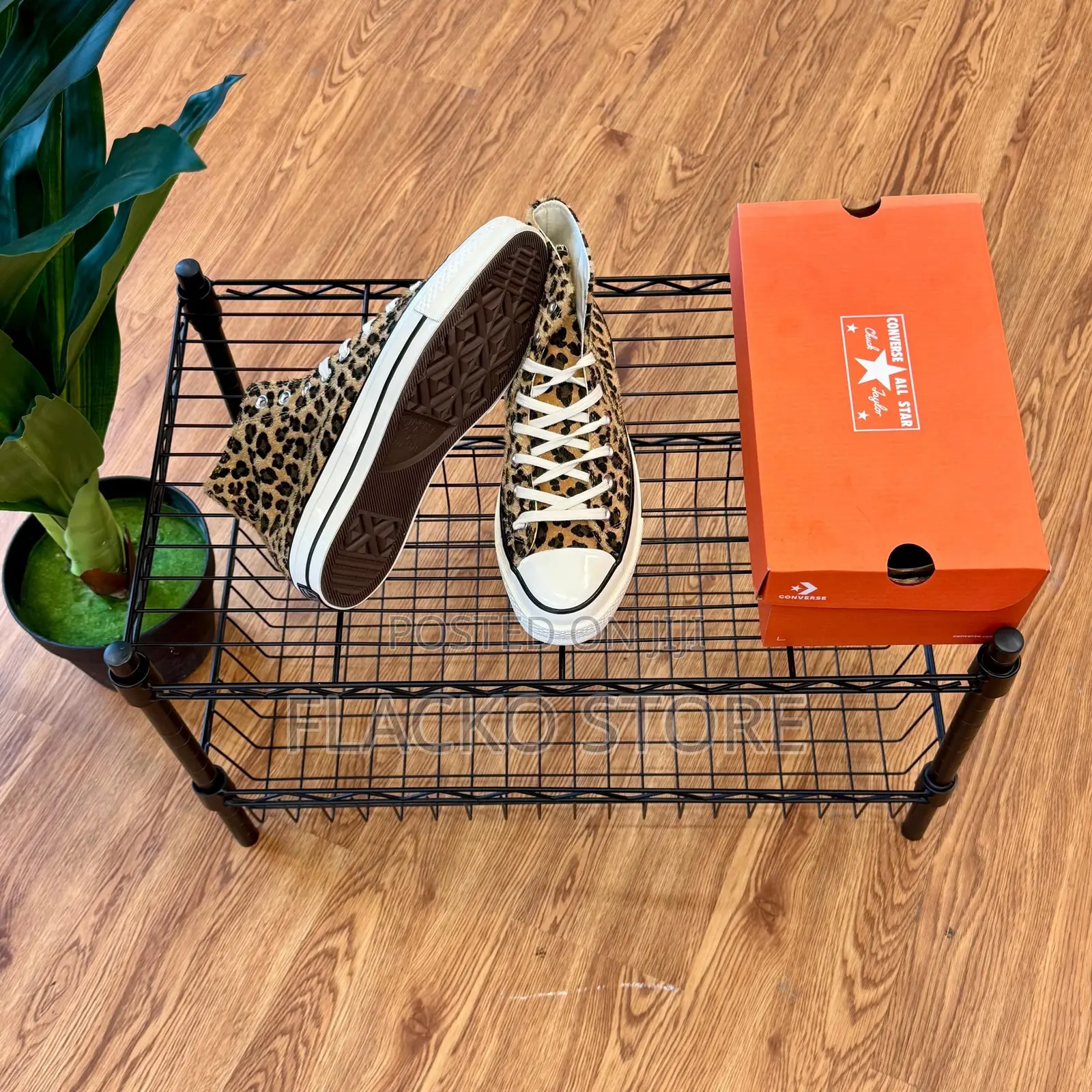 High Quality Converse Chuck Taylor 70 Plus Hi Leopard Print Sneakers