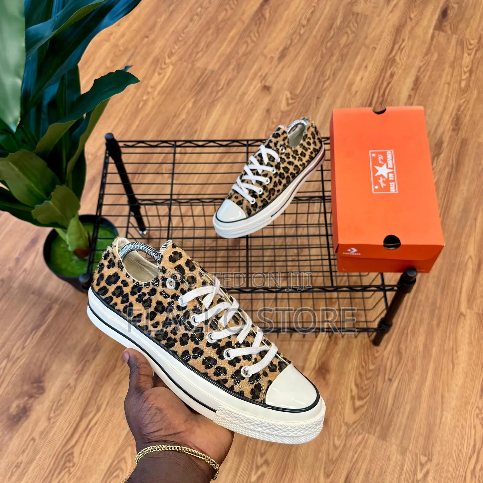 High Quality Converse Chuck Taylor 70 Plus Hi Leopard Print Sneakers