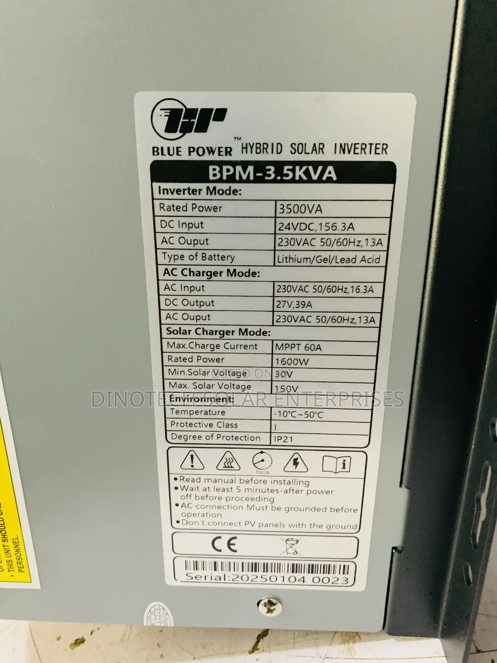 3.5kva 24v Blue Power Hybrid Inverter Is Available