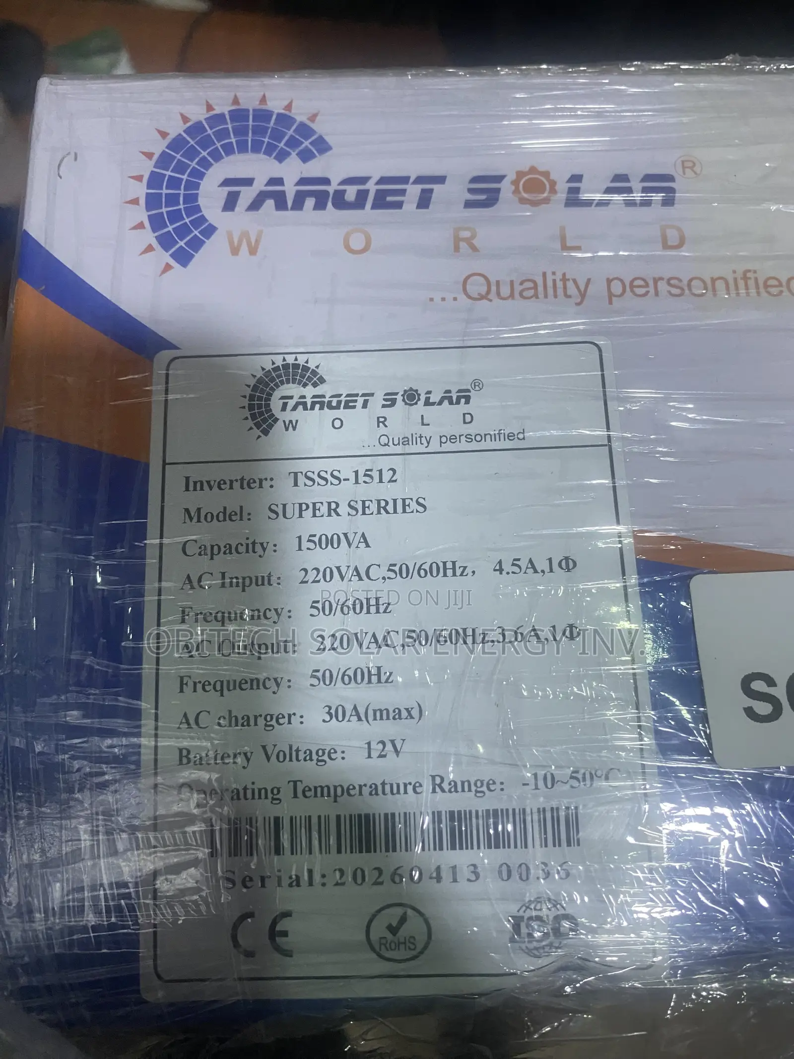 1.5kva 12v Non Hybrid Solar Inverter