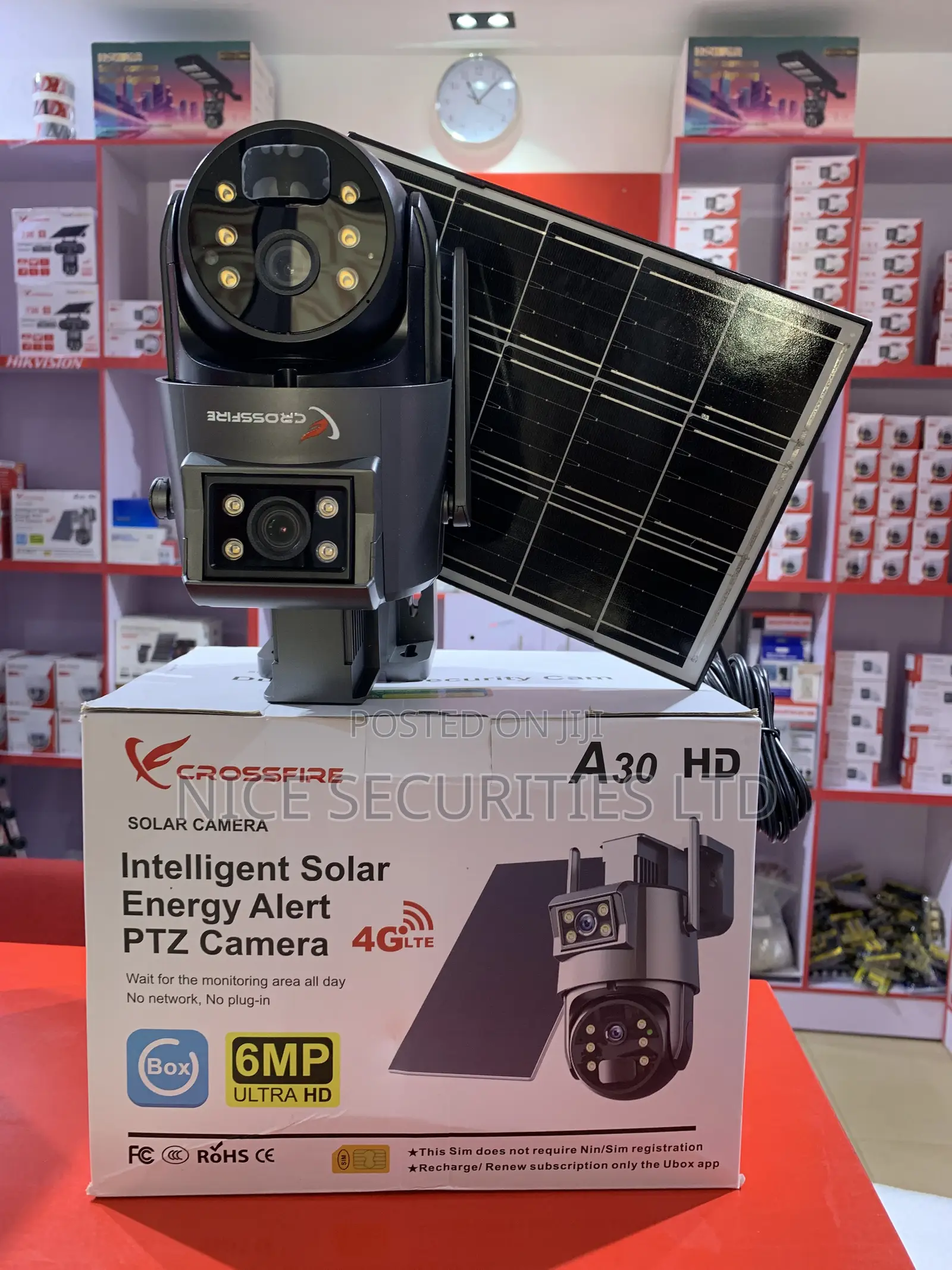 A30 Intelligent Solar Energy Alert PTZ Camera 6MP
