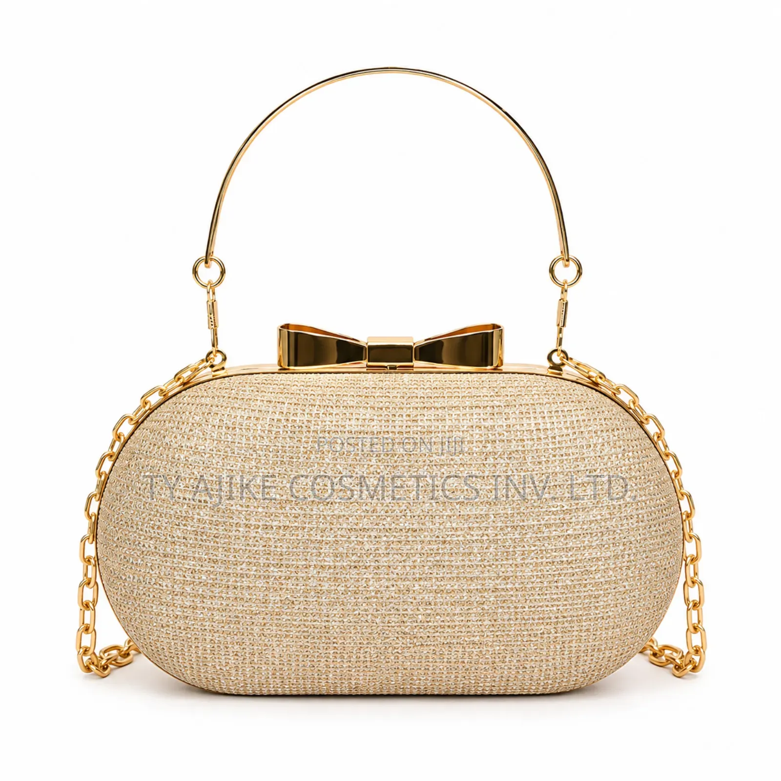 Ladies Clutch Purse, Gold Colour