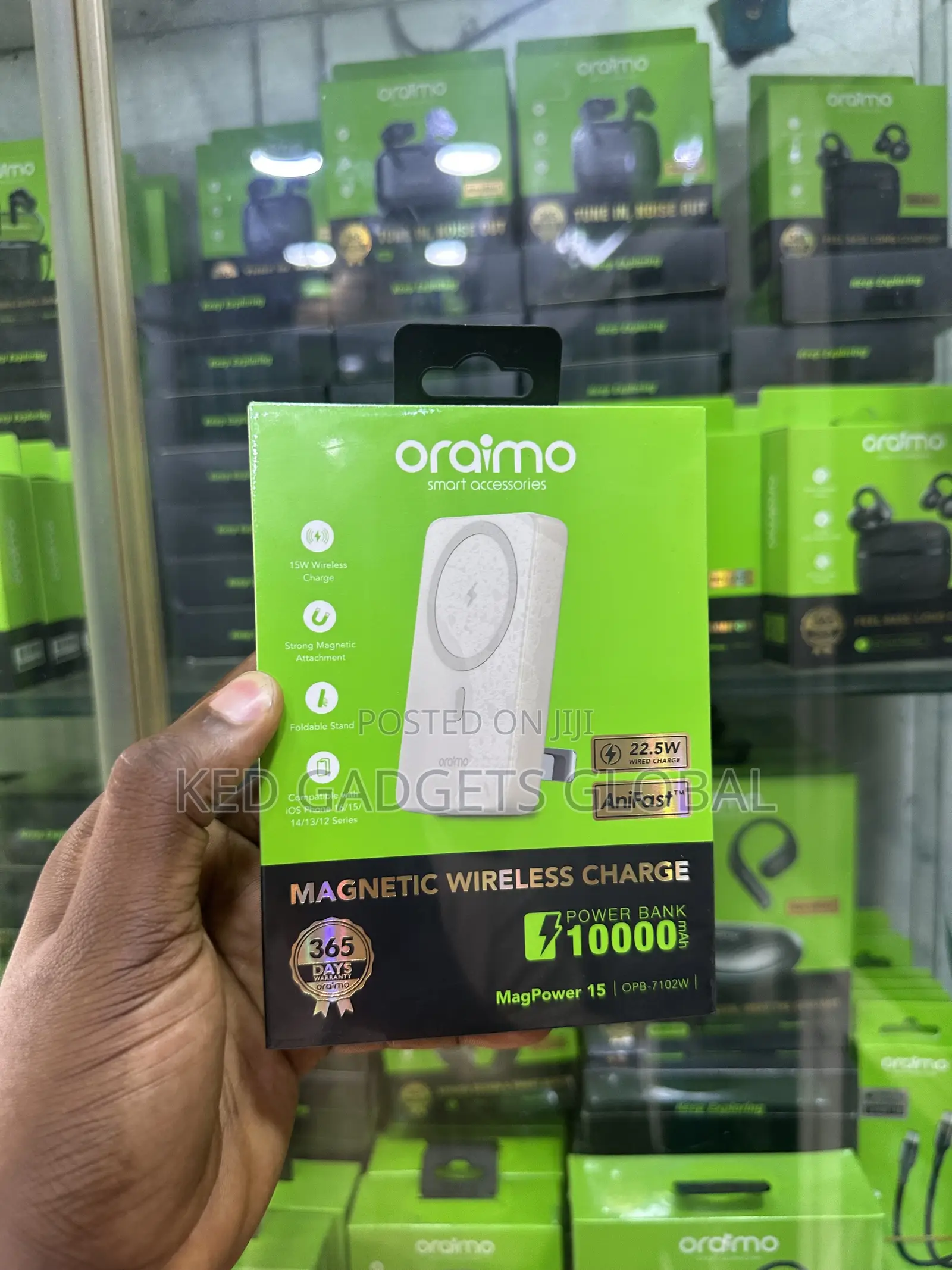 Oraimo Wireless Charge Powerbank 10,000mah