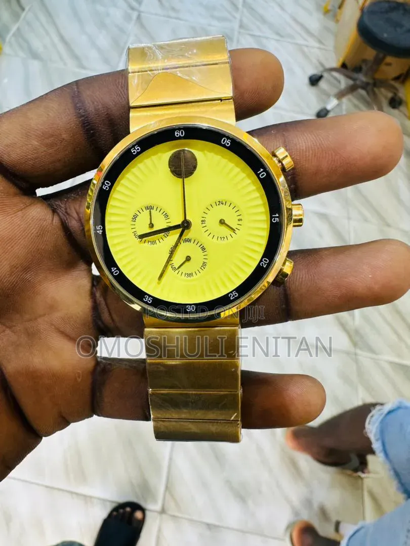 Seiko Yellow Face Watch Chronographic