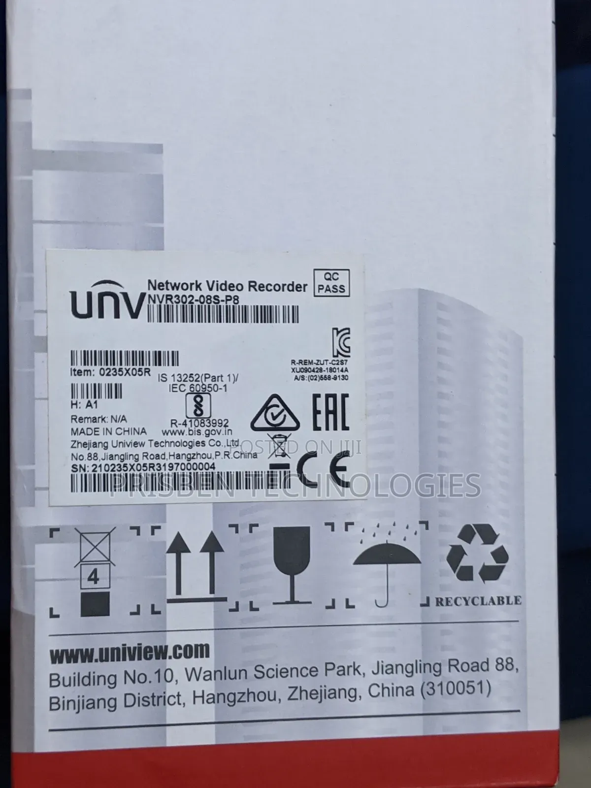 Uniview 8ch NVR 2 SATA