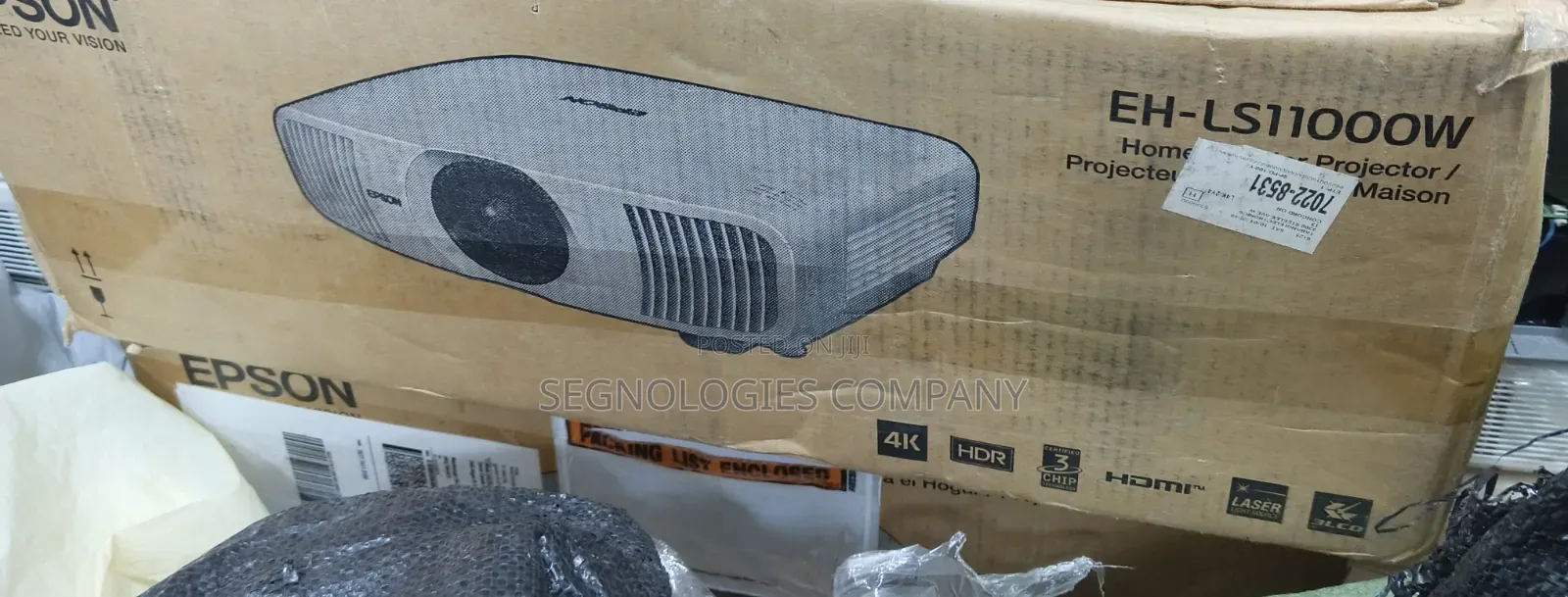 Epson EH-LS11000W 250 Lumens 4K PRO-UHD Laser Home Cinema Projector