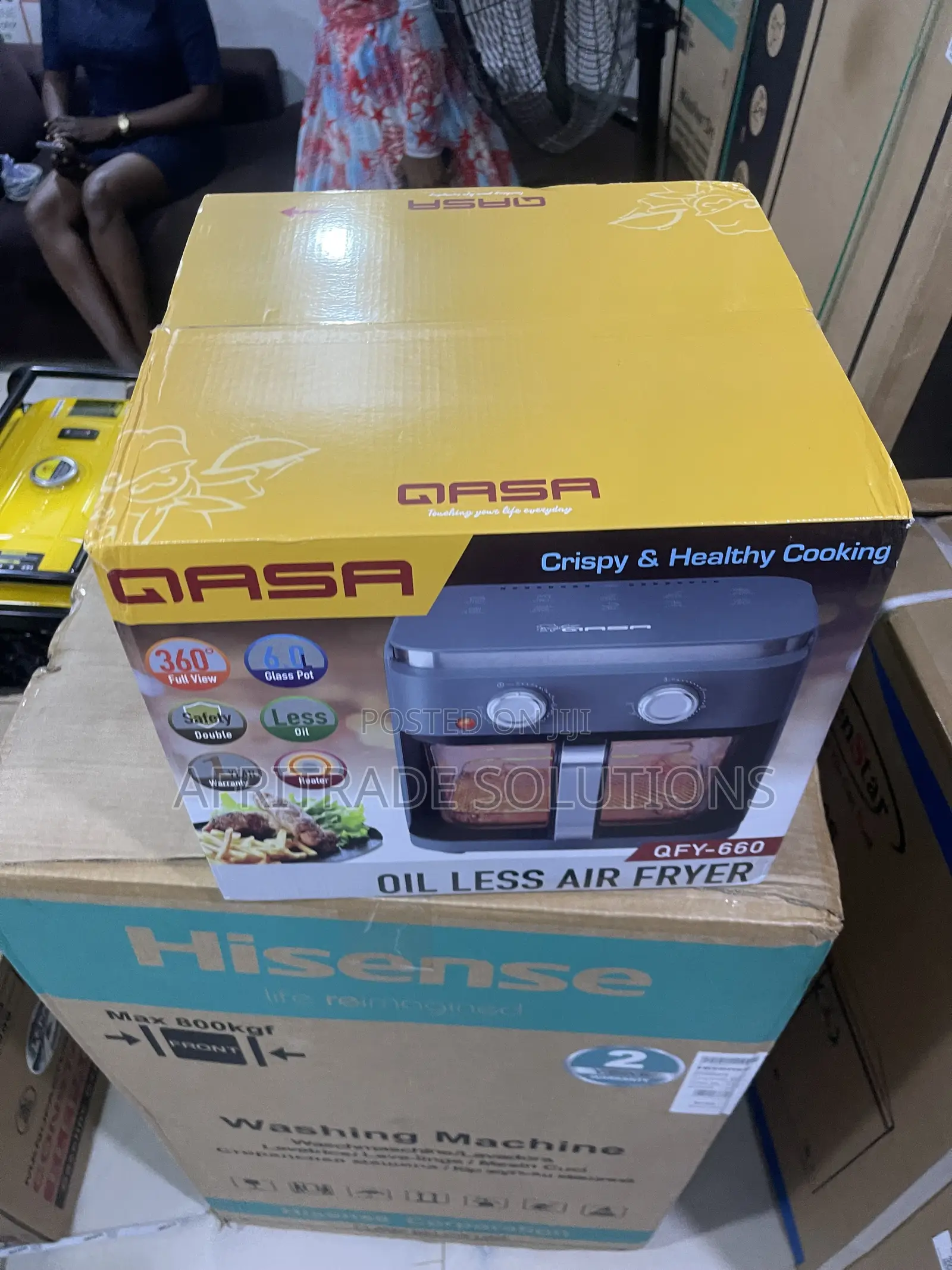 Qasa 6L Air Fryer With Easy-Use Controls