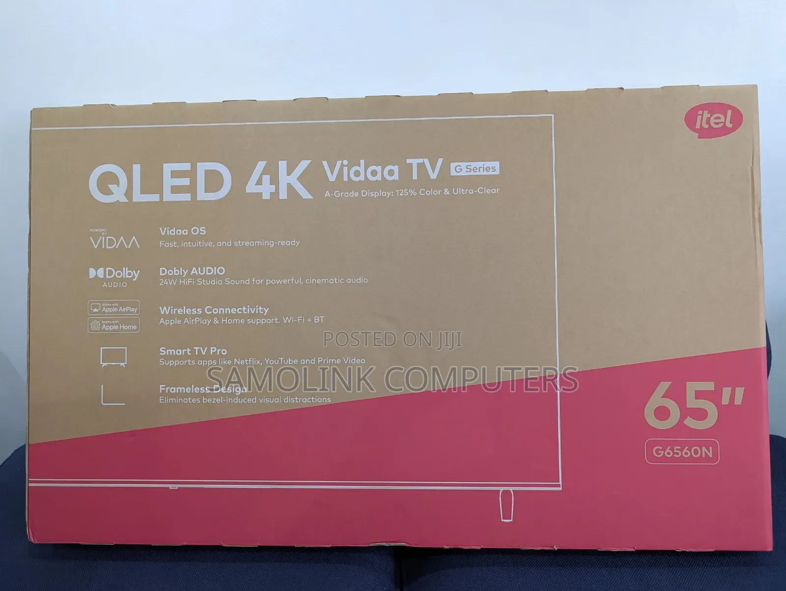 Itel 65 Inches Smart TV QLED 4k VIDAA OS