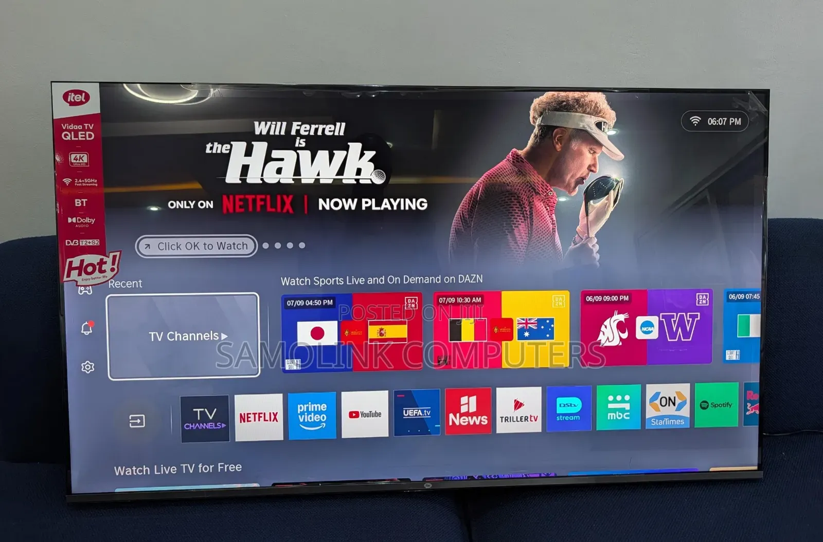 Itel 65 Inches Smart TV QLED 4k VIDAA OS