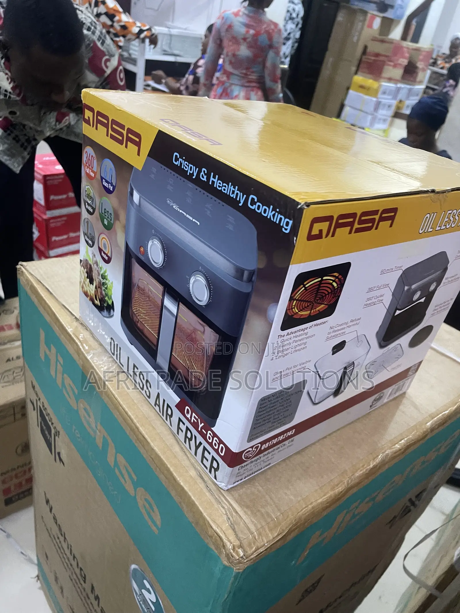 Qasa 6 Litres Air Fryer for Crispy Everyday Meals