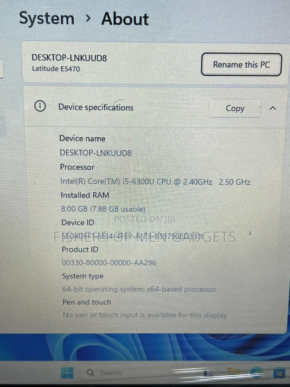 Laptop Dell Latitude 14 E5470 8GB Intel Core i5 SSD 256GB