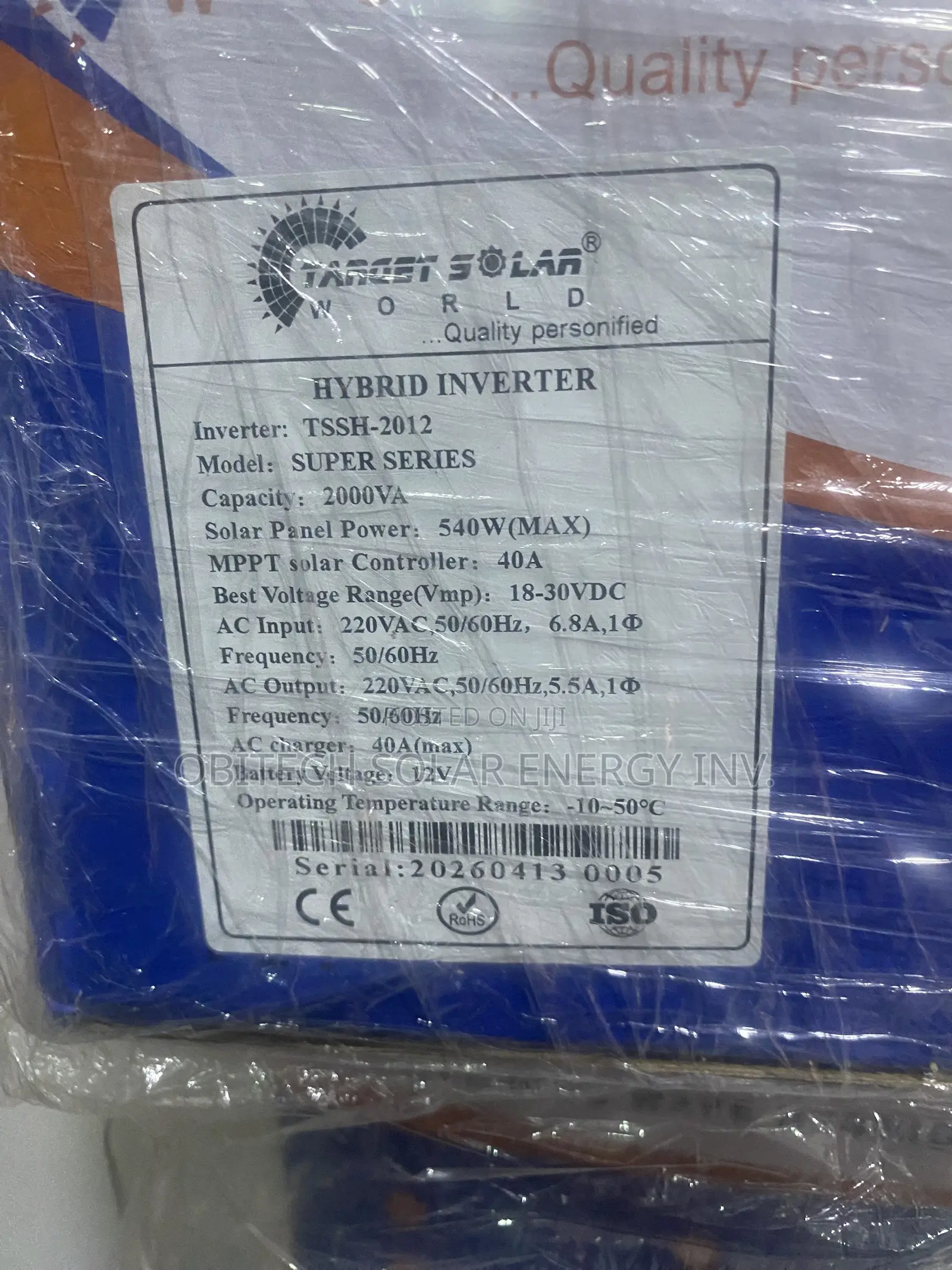 2kva 12v Hybrid Solar Inverter