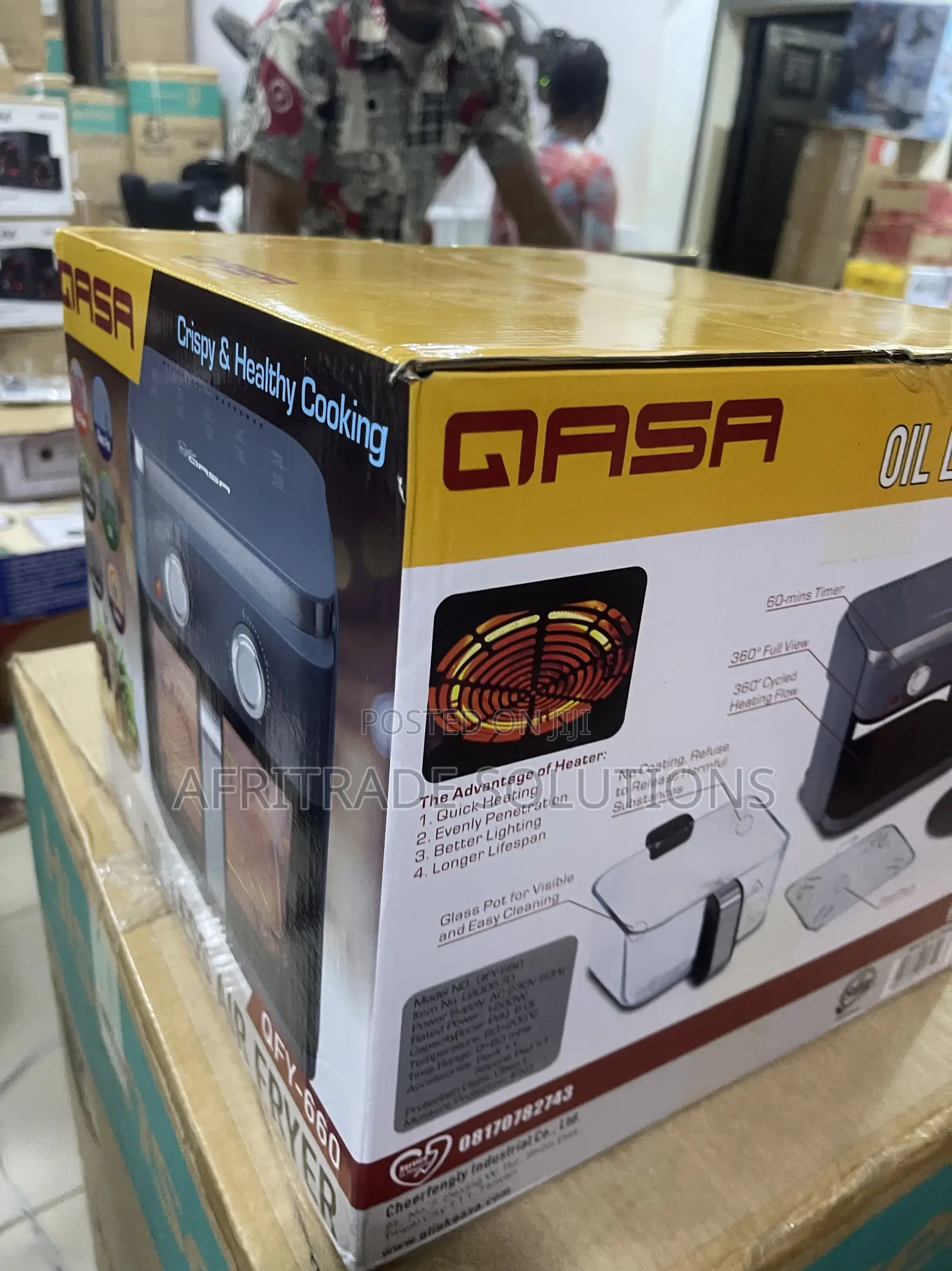 Qasa 6L Electric Air Fryer – Quick Kitchen Solution