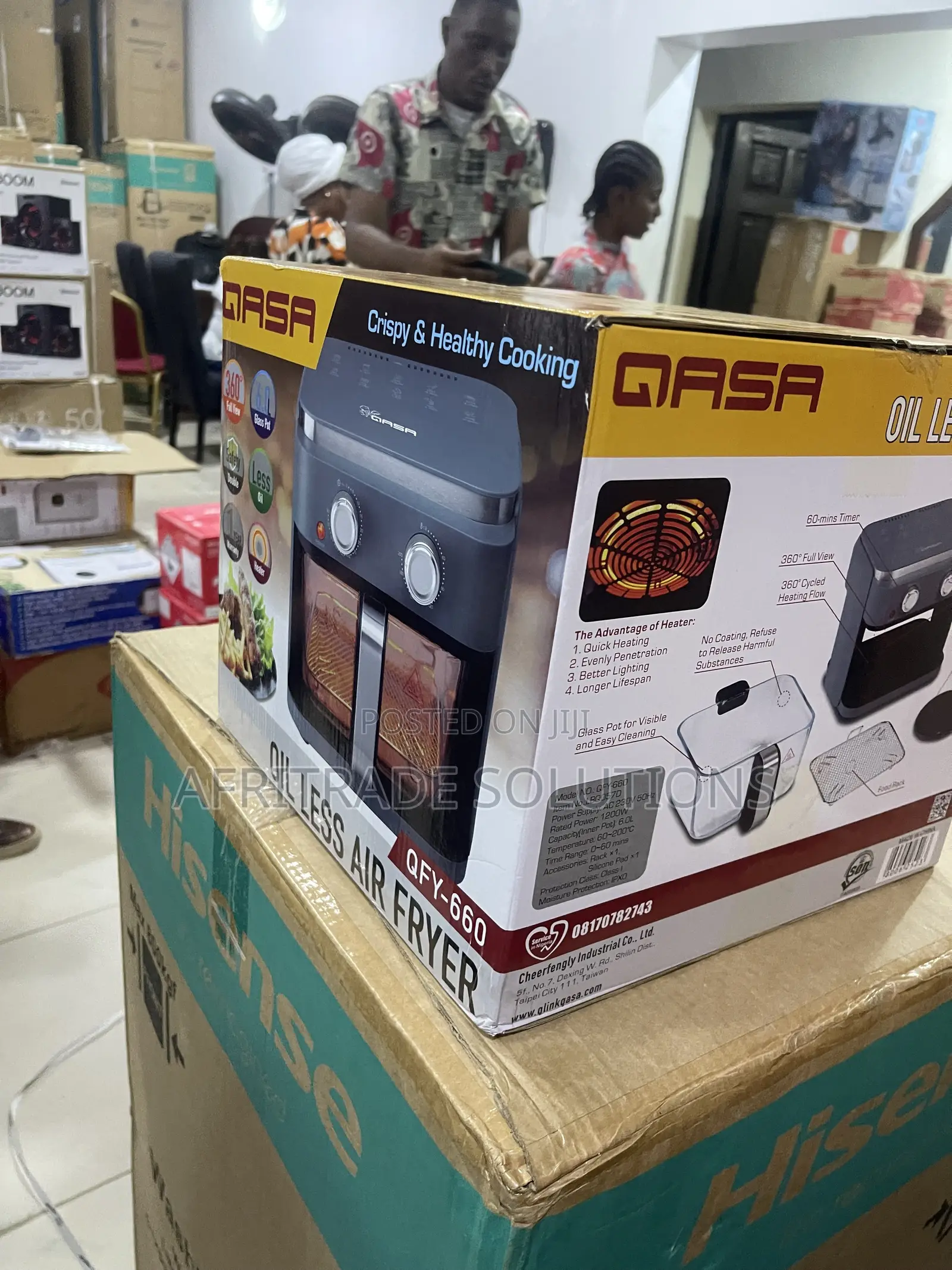 Qasa 6L Electric Air Fryer – Quick Kitchen Solution