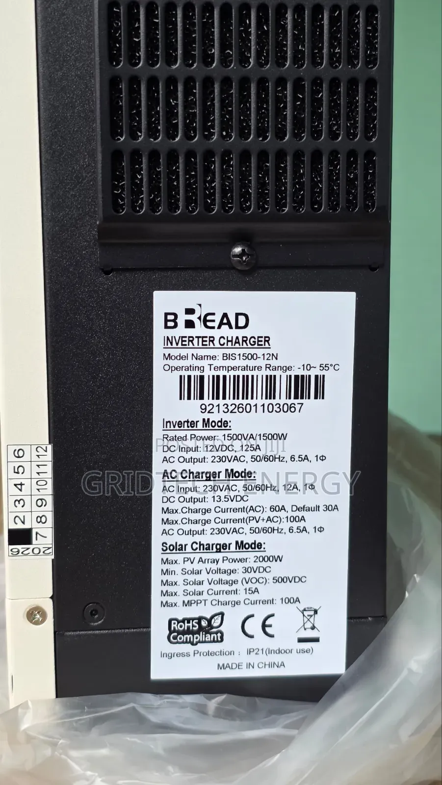 Bread 1.5kva-12v