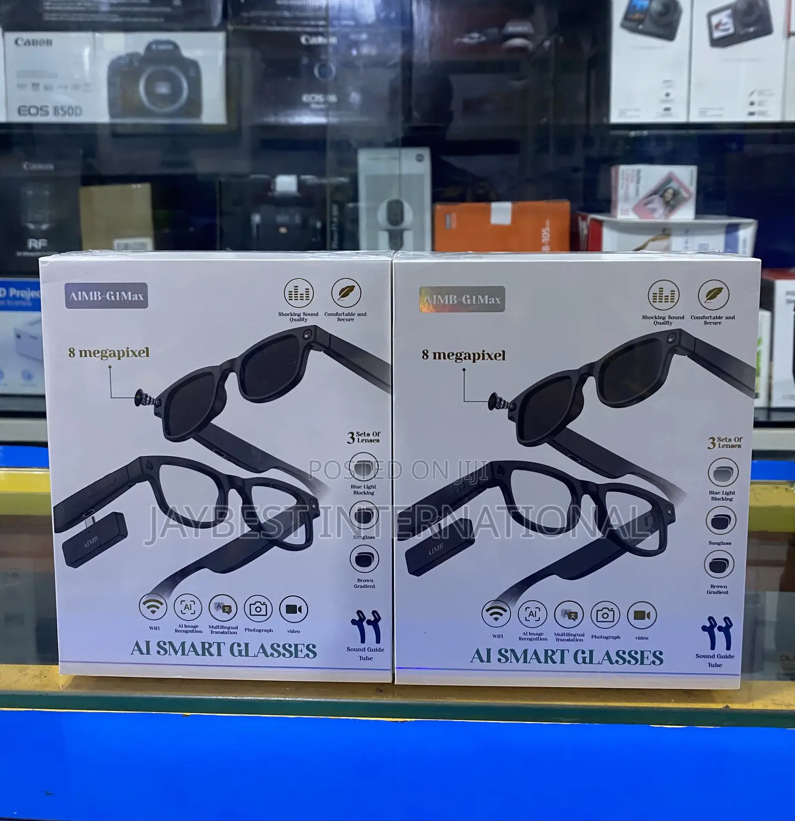 AIMB G1 Max- AI Smart Glasses, AI Translation With Extra Power