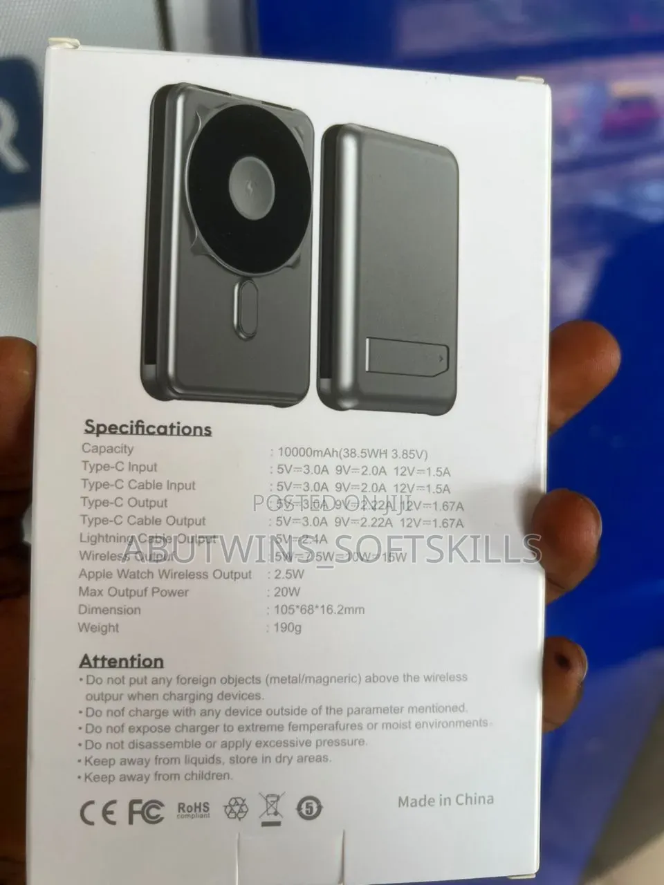 Magpower X Magnetic Wireless Charging Powerbank