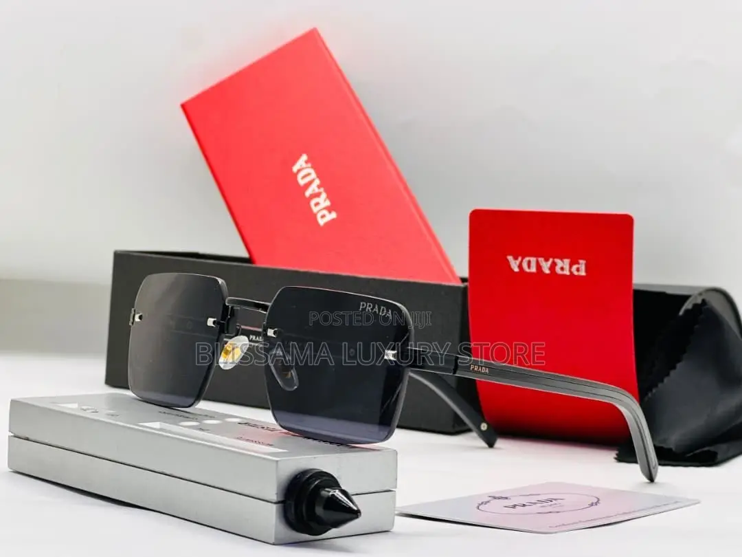 Prada Luxury Designer Rimless Glasses – Trendy,Stylish/Premium Quality
