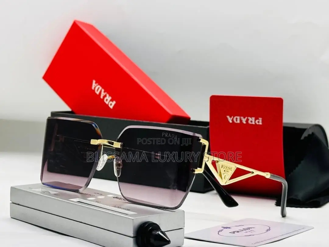 Prada Luxury Designer Rimless Glasses – Trendy,Stylish/Premium Quality