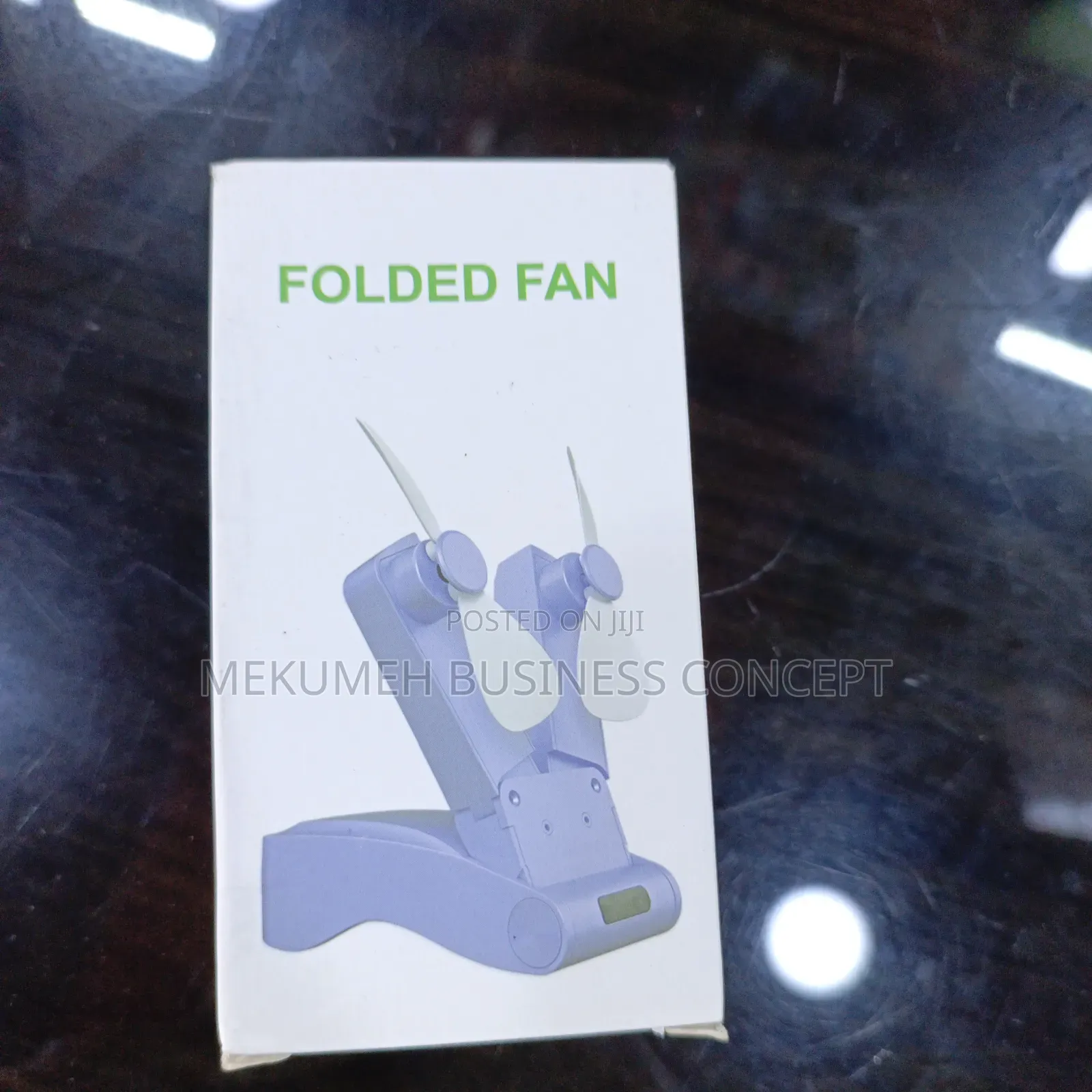 Rechargeable Dual Head Foldable Handheld Fan