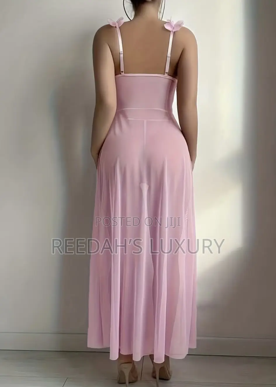 Floral Mesh Gown Lingerie Set