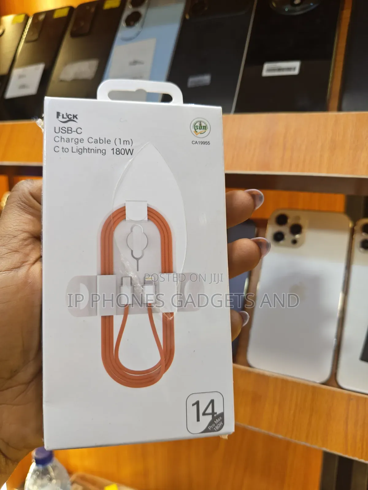 USB-C to Lightning Fast Charge Cable 180W -Orange