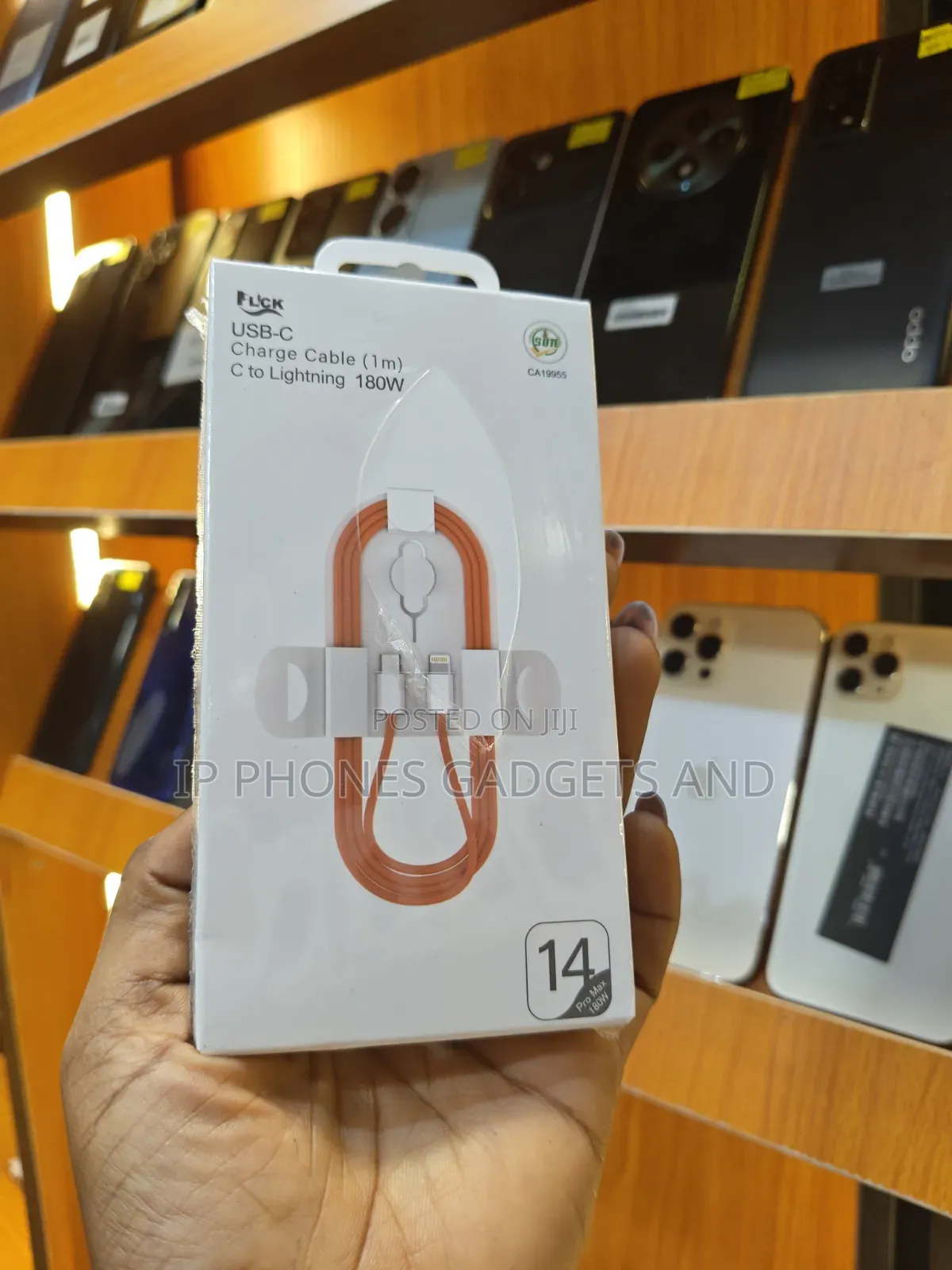 USB-C to Lightning Fast Charge Cable 180W -Orange