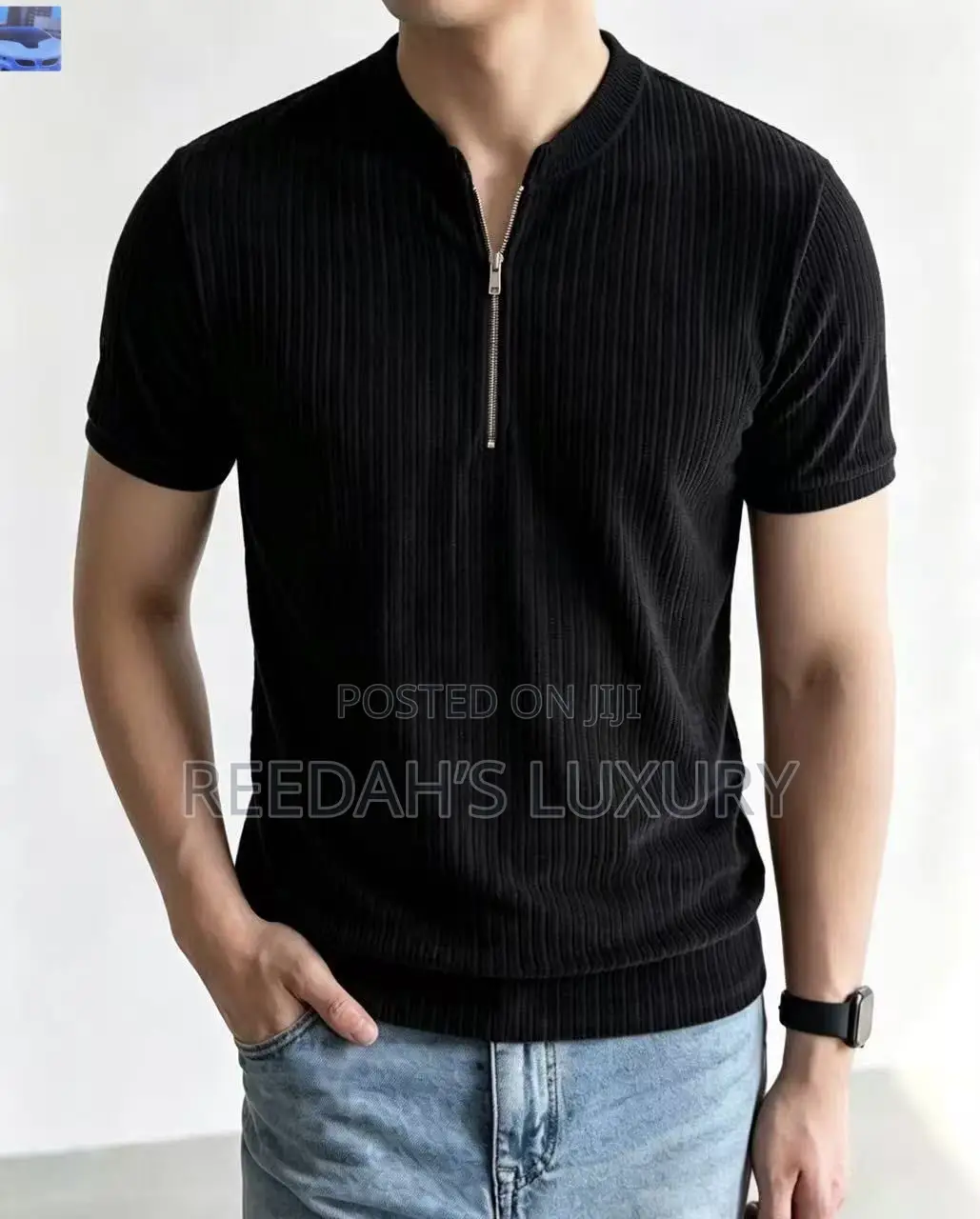 Modern Ripped Quartet Zip Tee