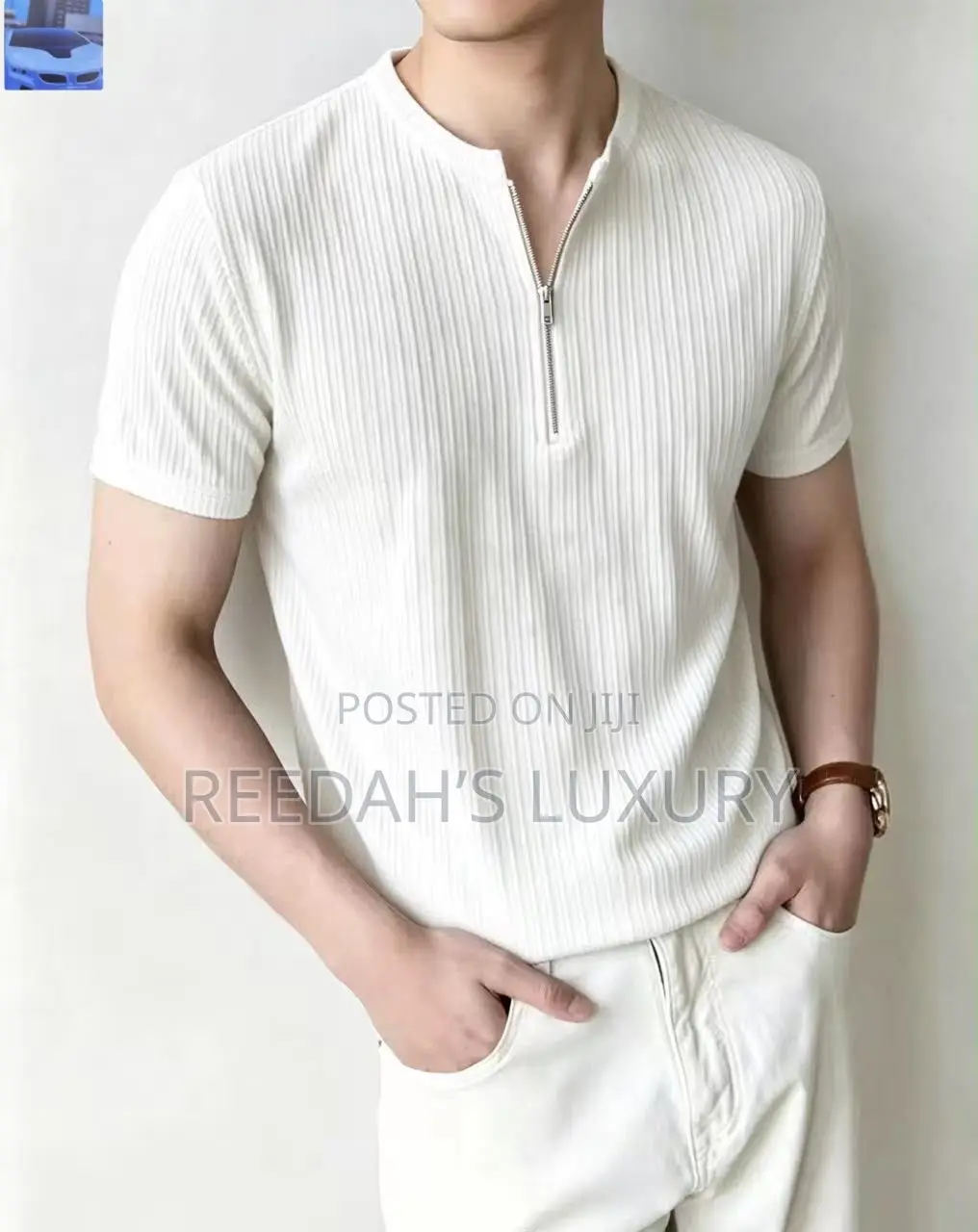 Modern Ripped Quartet Zip Tee