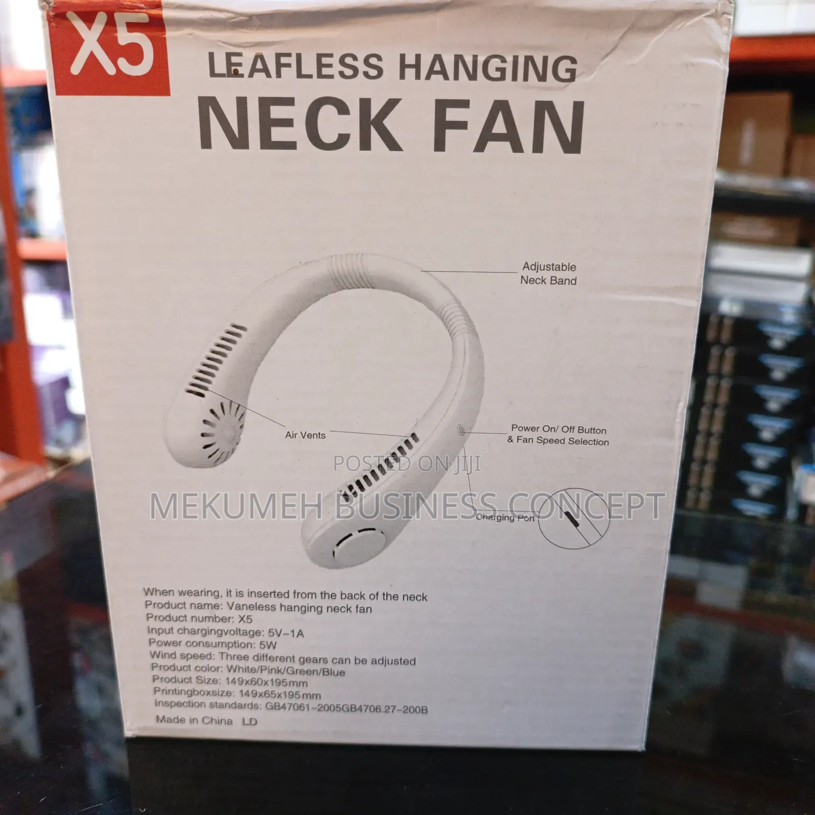 Leafless Hanging Neck Fan