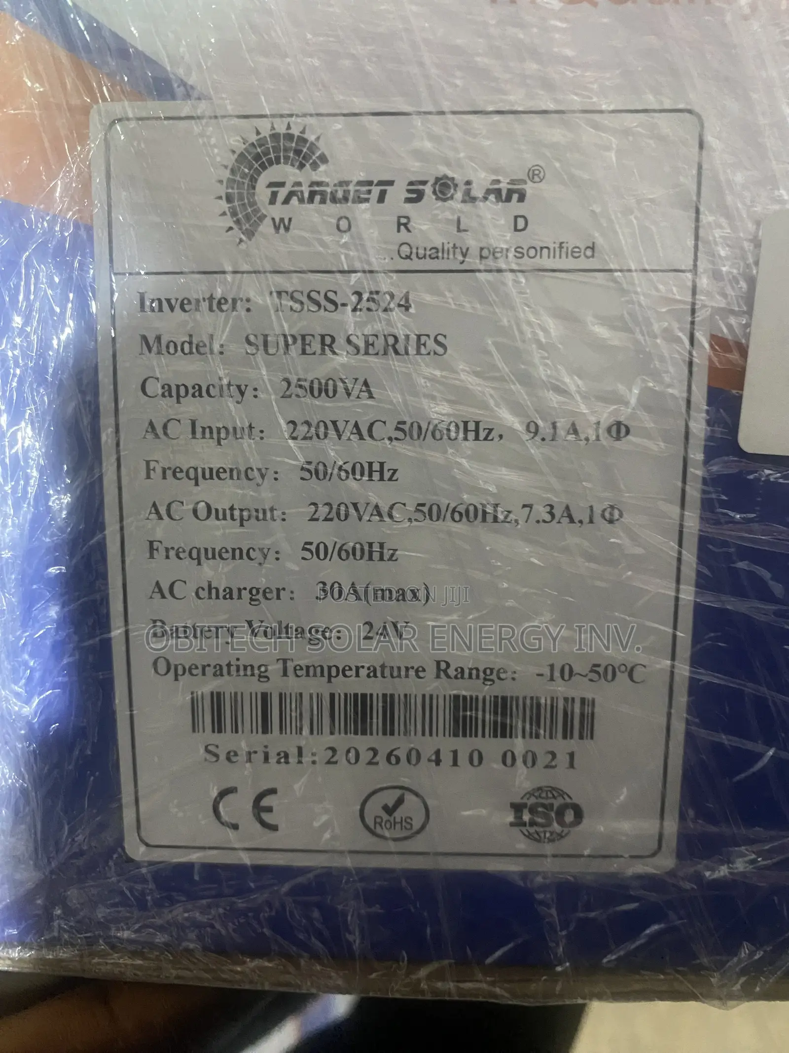 2.5kva 24v Non Hybrid Inverter
