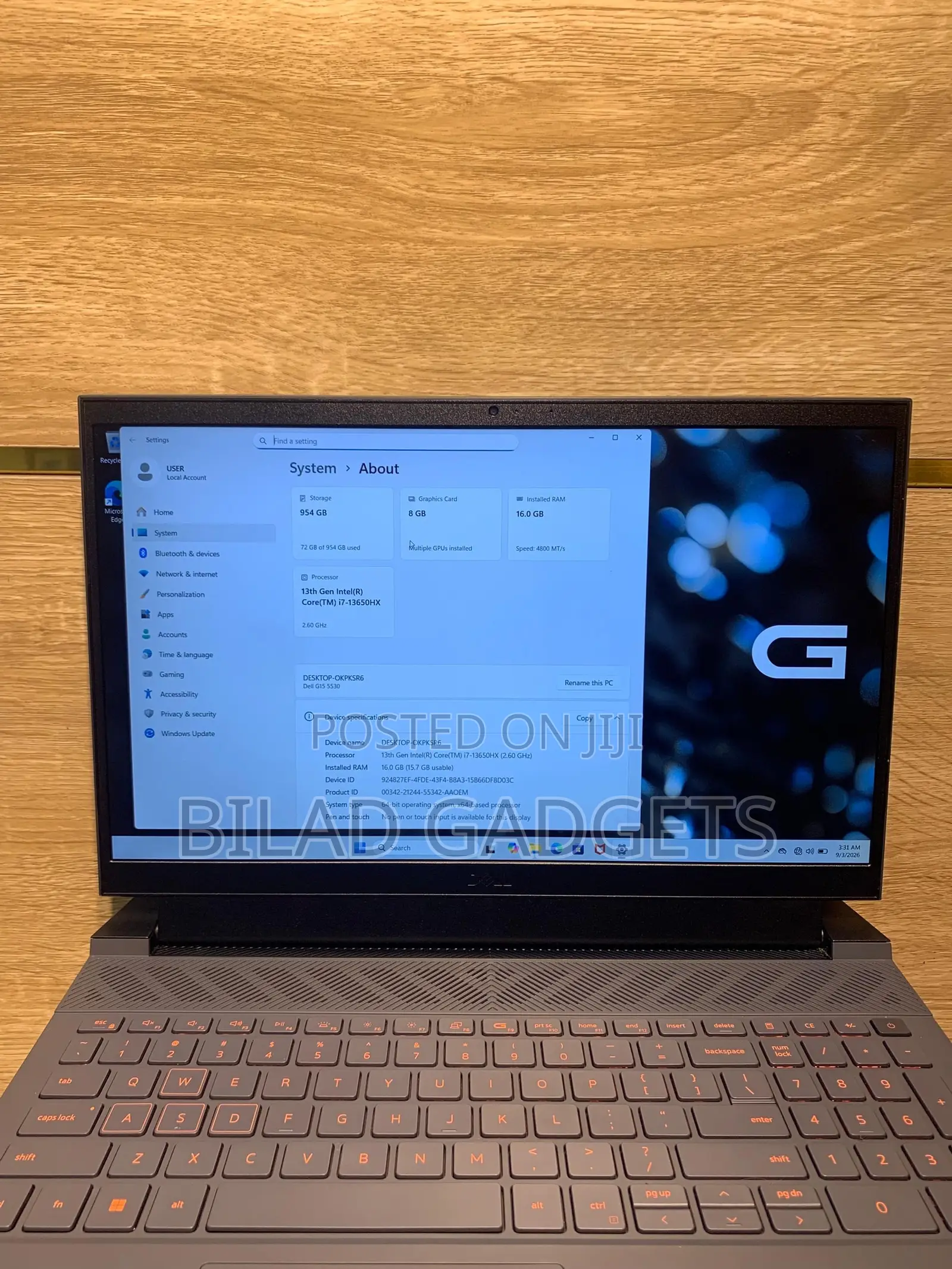 Laptop Dell G15 5530 16GB Intel Core i7 SSD 1T