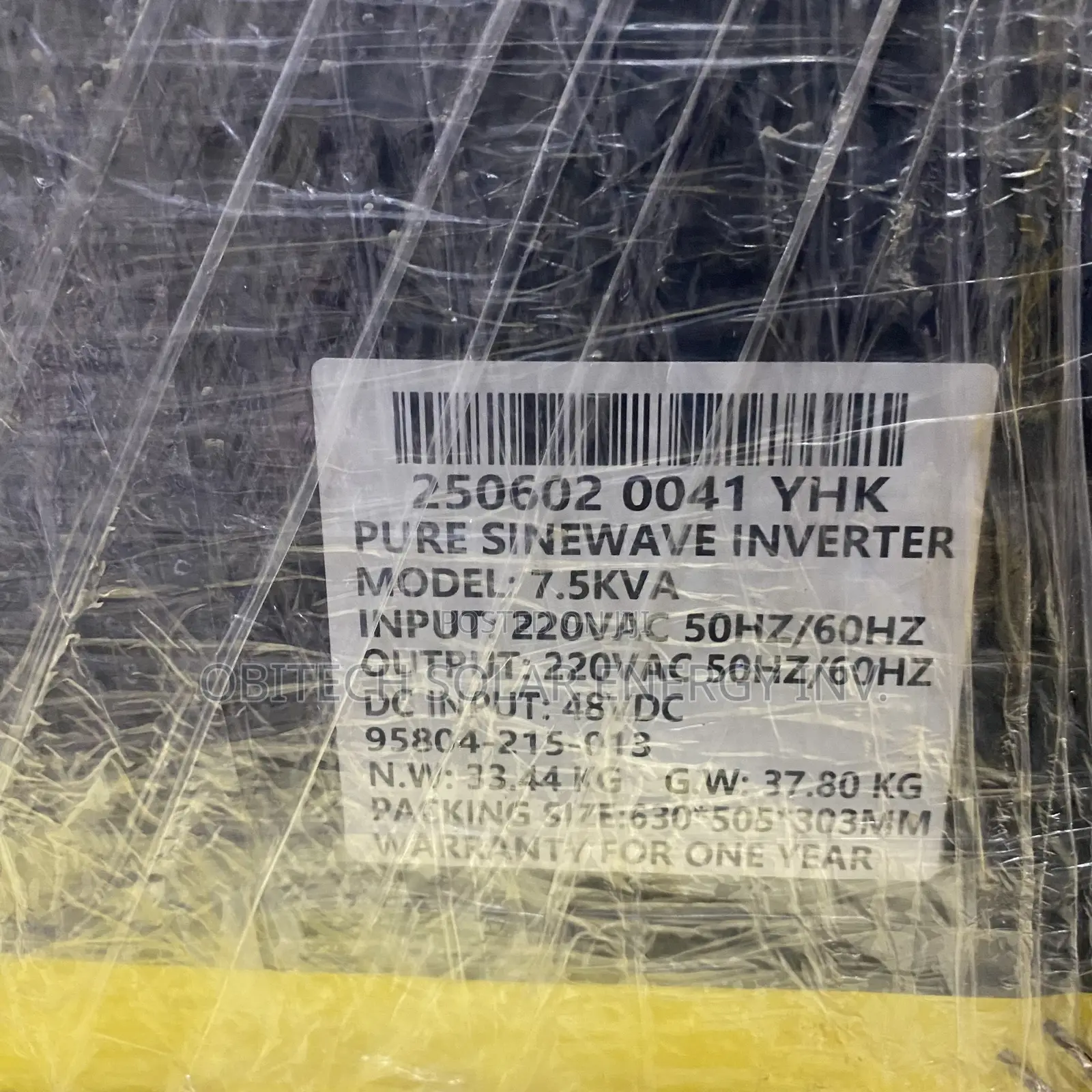 7.5kva Yohako Non Hybrid Inverter