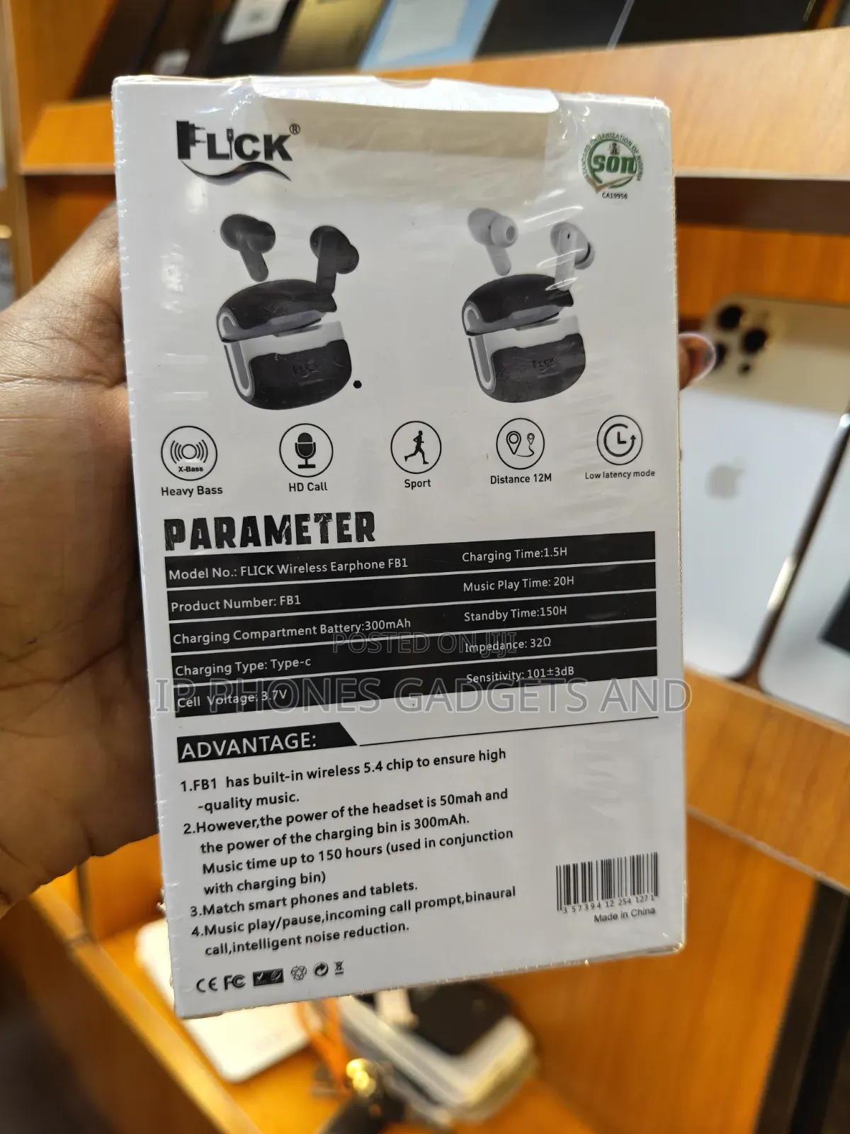 FLCK FB1 Wireless Airpods 150H Battery + ANC - New