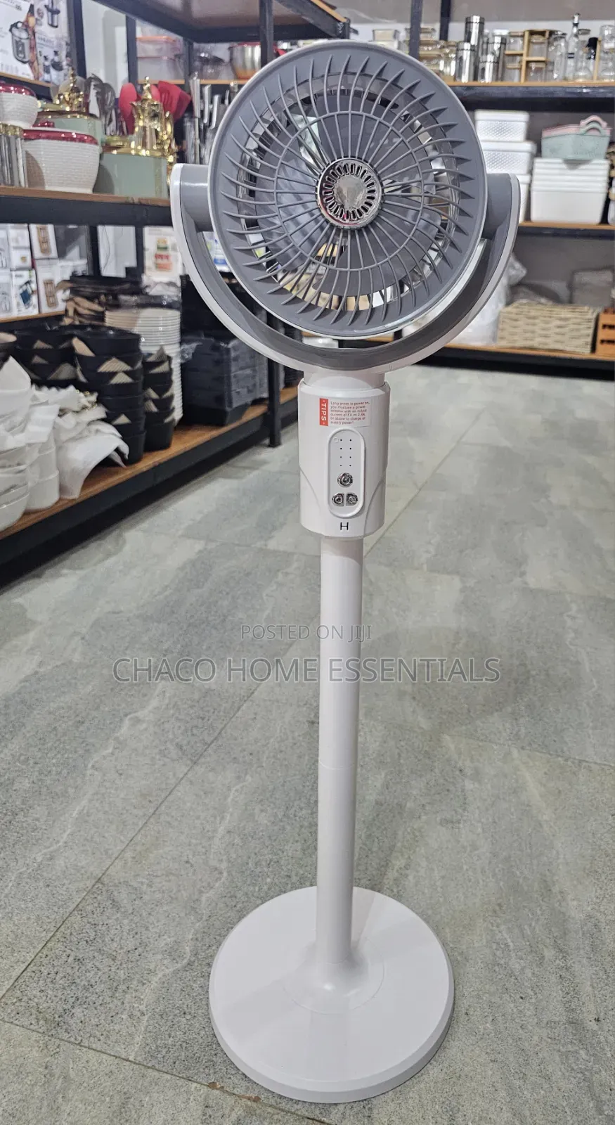 F1 Rechargeable Pedestal & Desk Fan - 3-in-1 Foldable