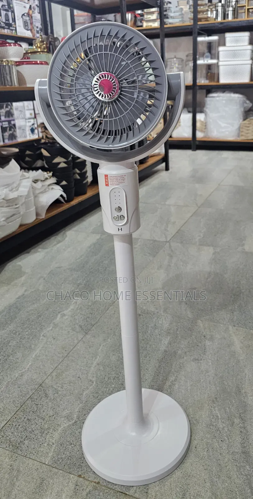 F1 Rechargeable Pedestal & Desk Fan - 3-in-1 Foldable