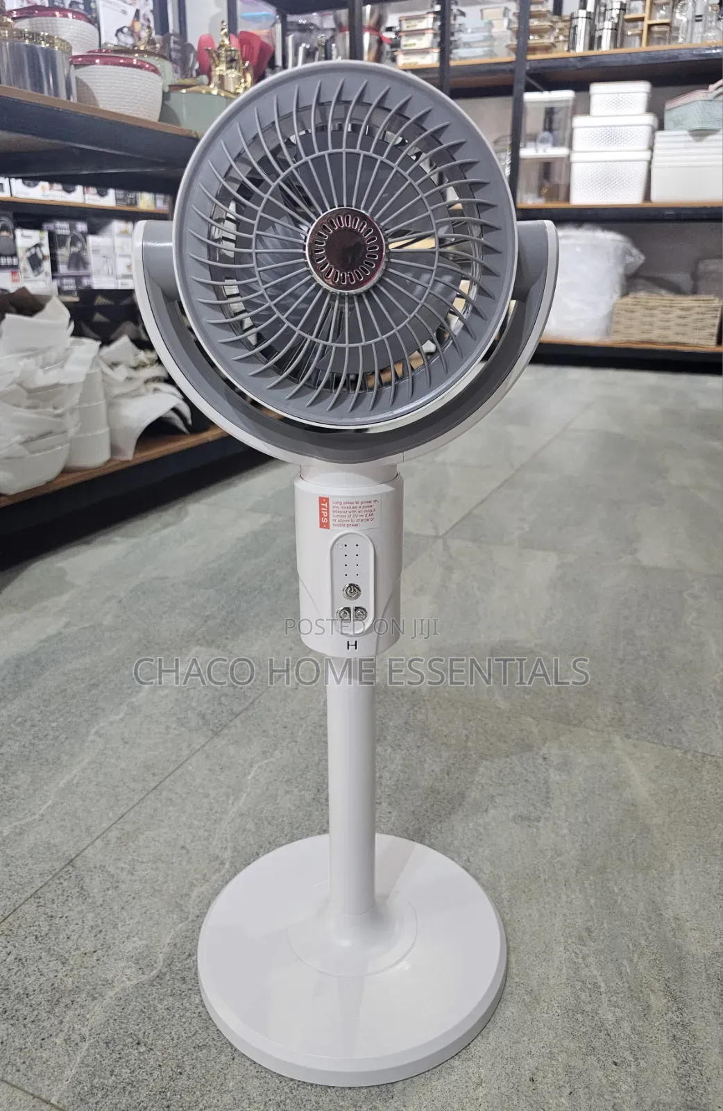 F1 Rechargeable Pedestal & Desk Fan - 3-in-1 Foldable