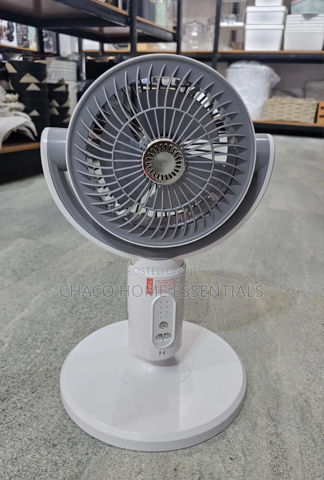 F1 Rechargeable Pedestal & Desk Fan - 3-in-1 Foldable