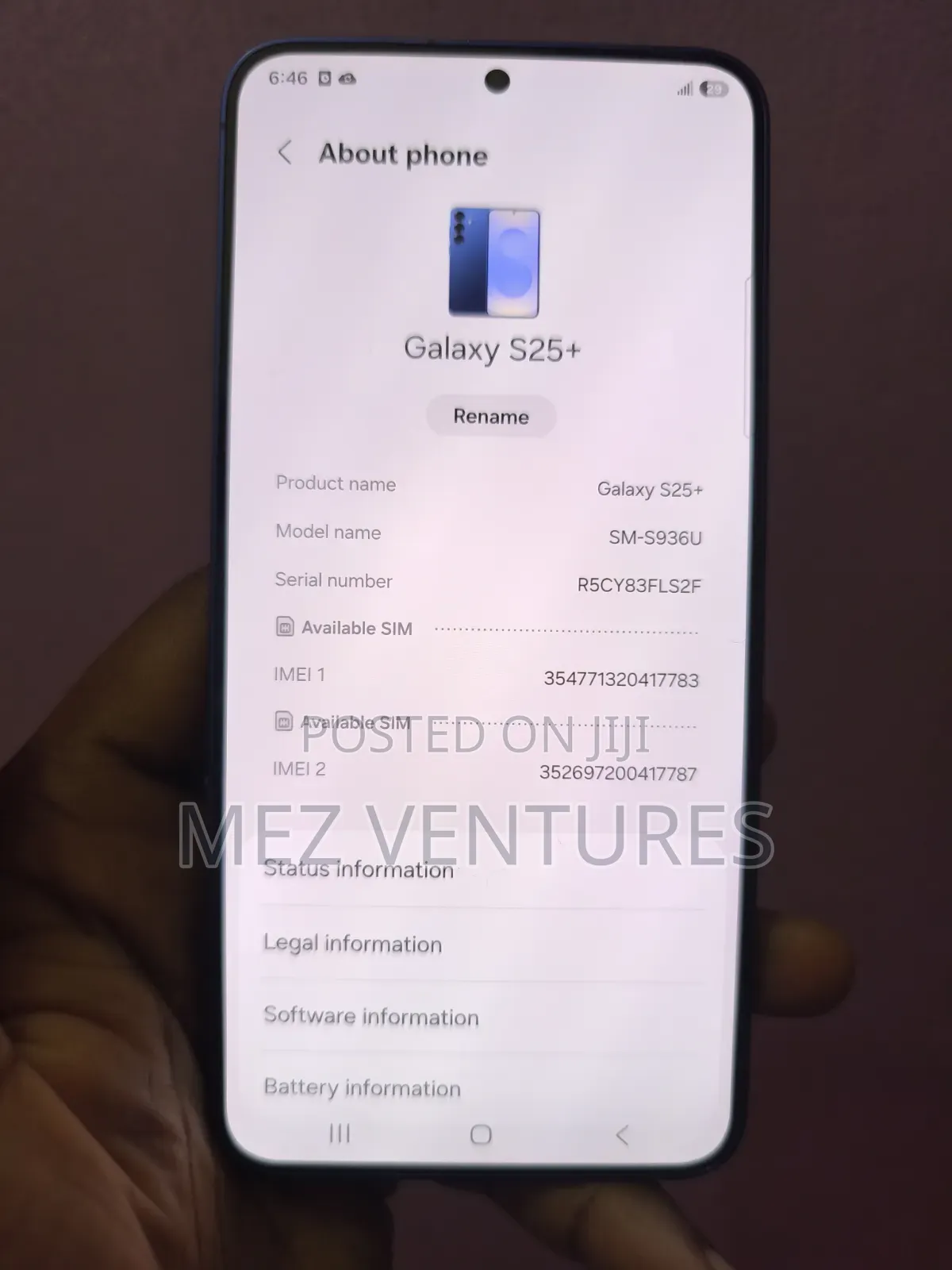 Samsung Galaxy S25+ 256 GB Blue