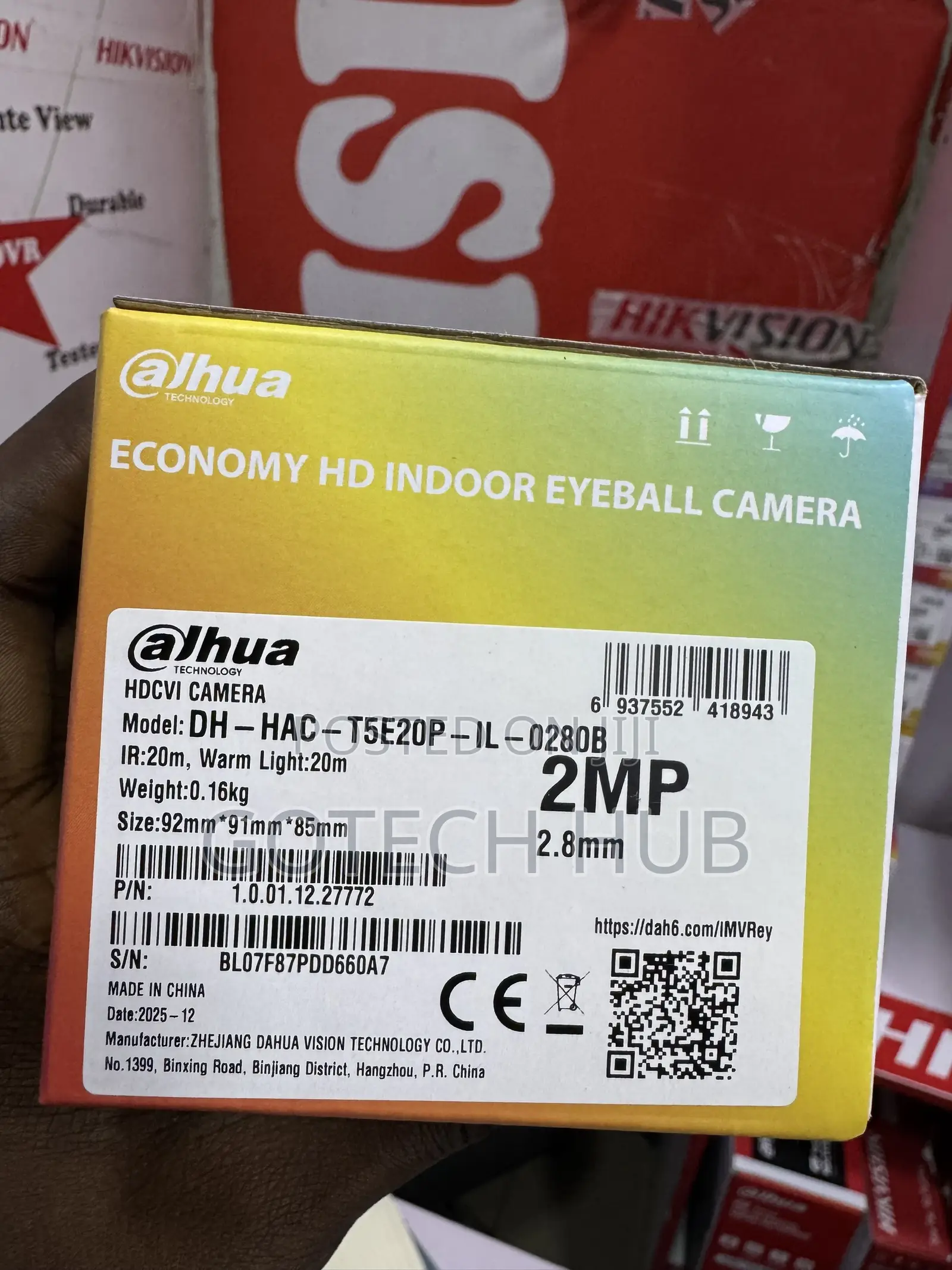 Dahua 2mp Indoor Camera DH - HAC - T5E20P -IL -0280b