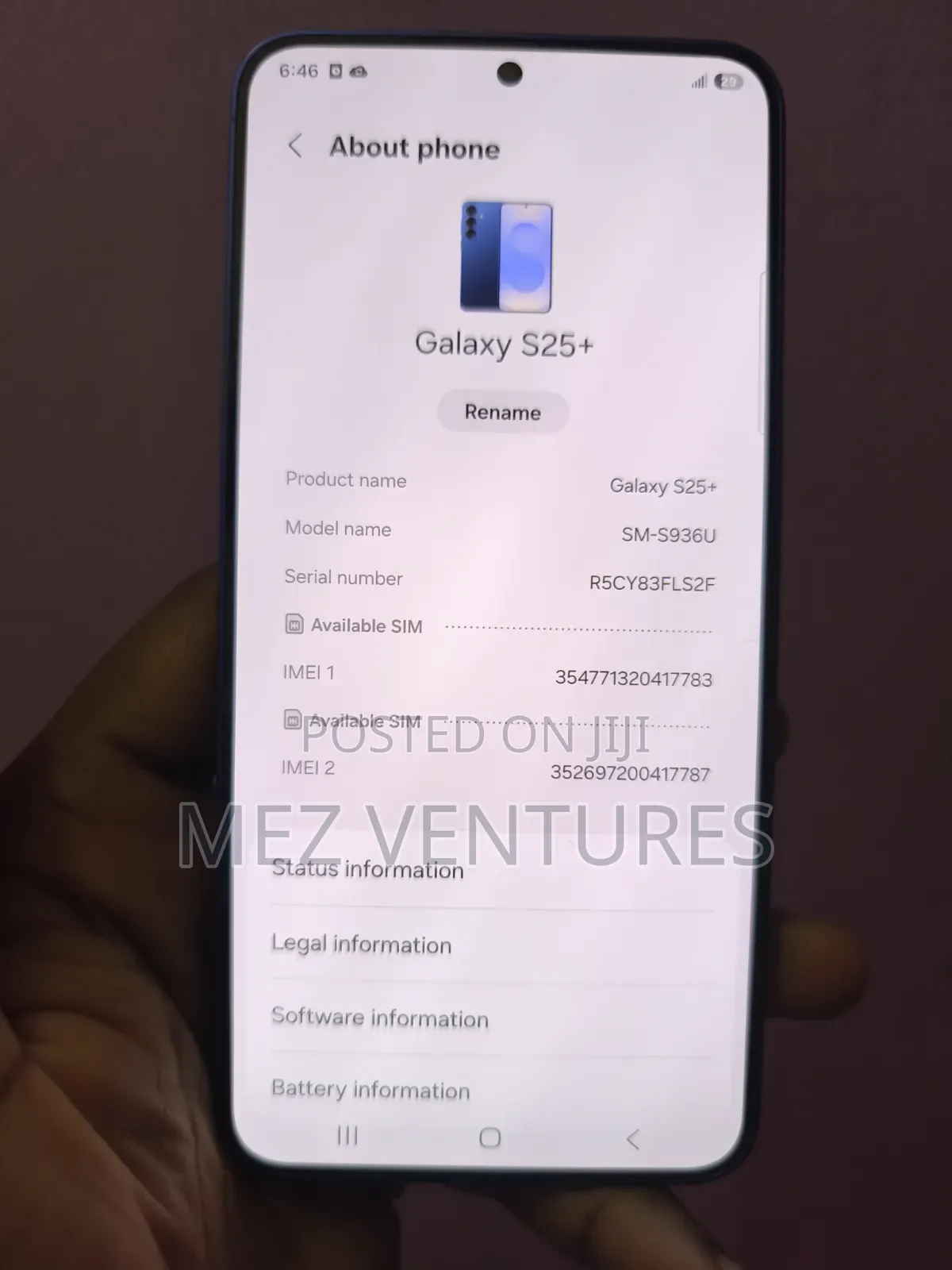 Samsung Galaxy S25+ 256 GB Blue