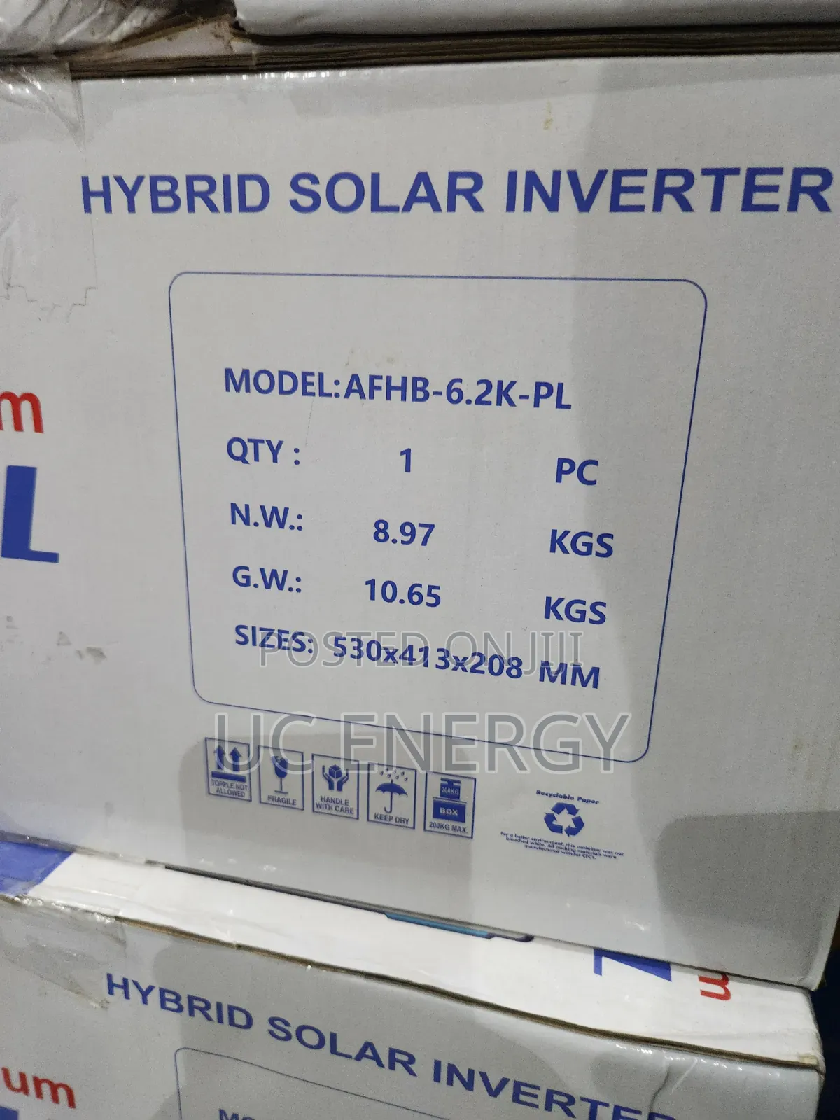 6.2kva 48v Africell Solar Inverter Hybrid