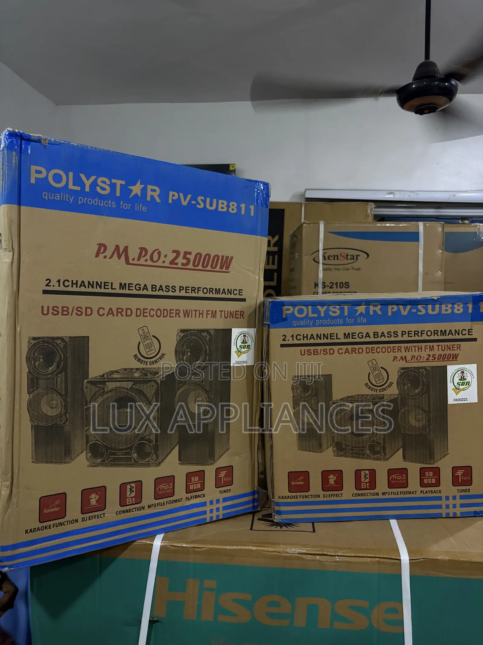 Polystar PV-SUB811 2.1-Channel Bluetooth HiFi Home Theater