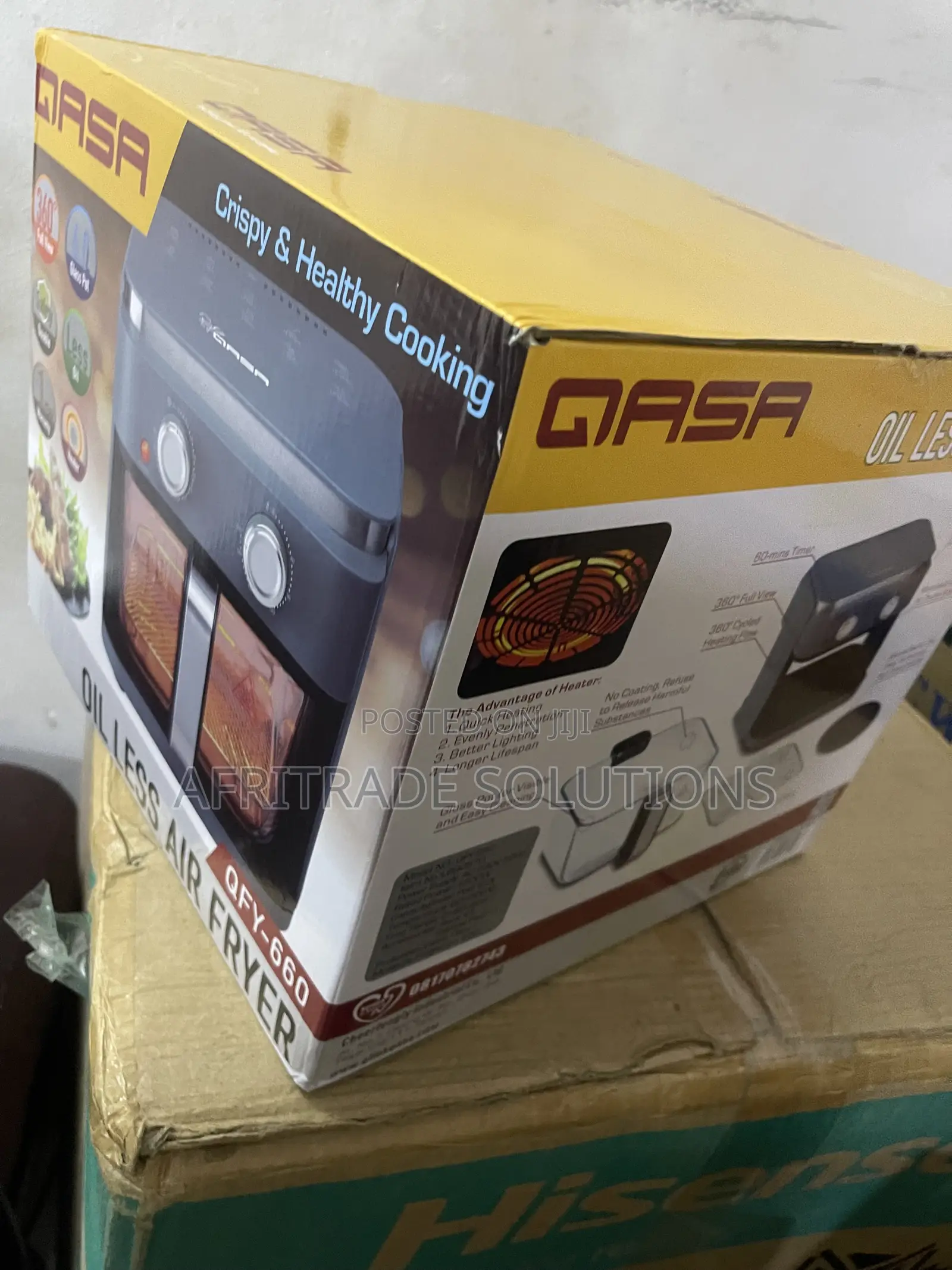 Qasa 6 Litres Electric Air Fryer With Large Capacity