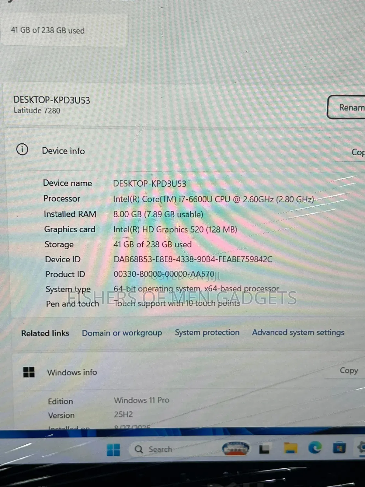 Laptop Dell Latitude 7280 8GB Intel Core i7 SSD 256GB