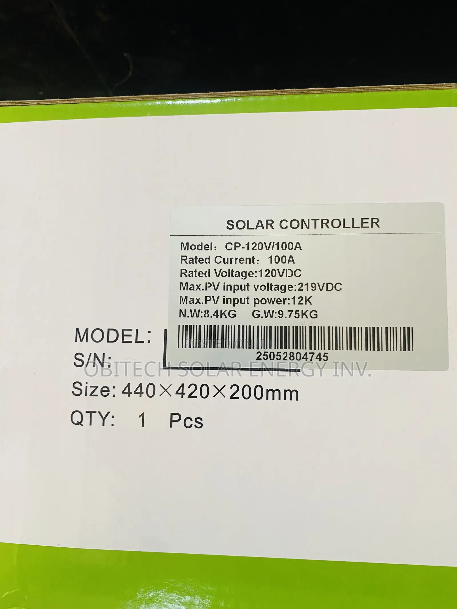 100A 120V Yohako Solar Charge Controller