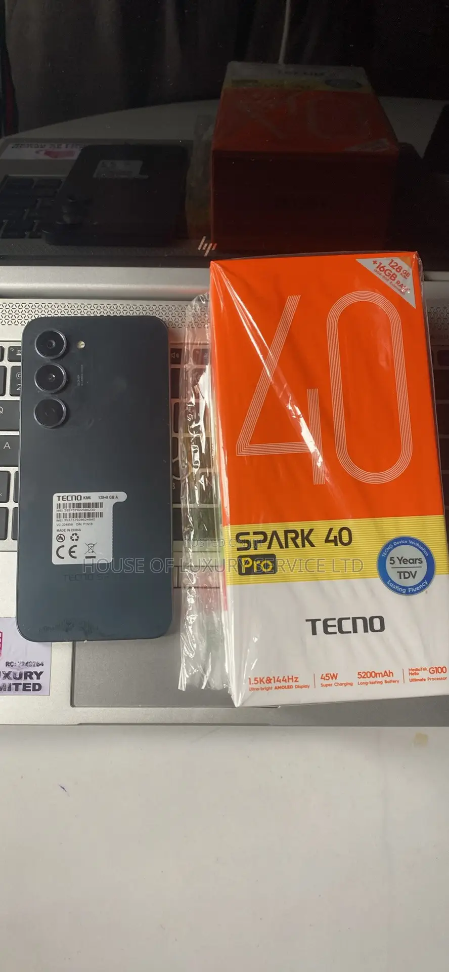 Tecno Spark 40 128 GB Black