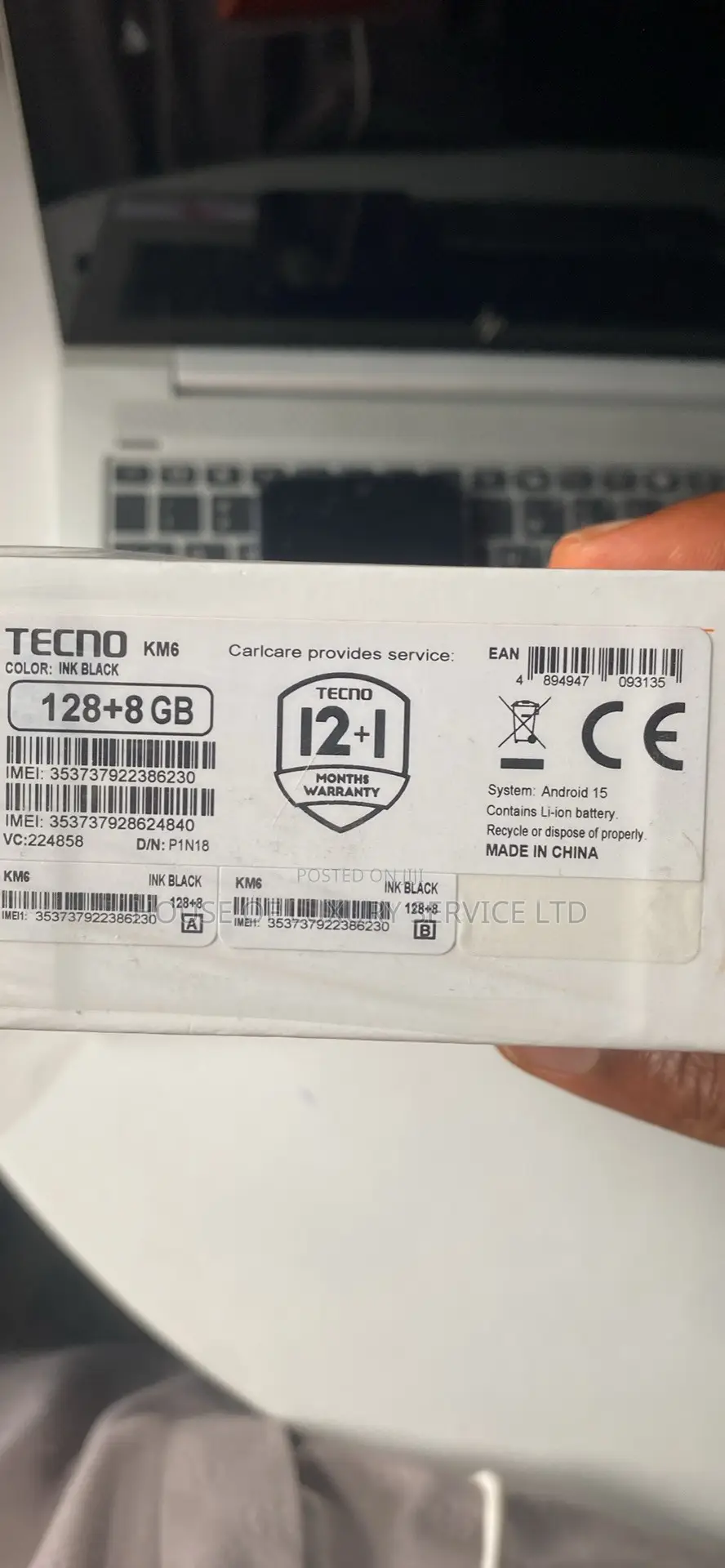 Tecno Spark 40 128 GB Black