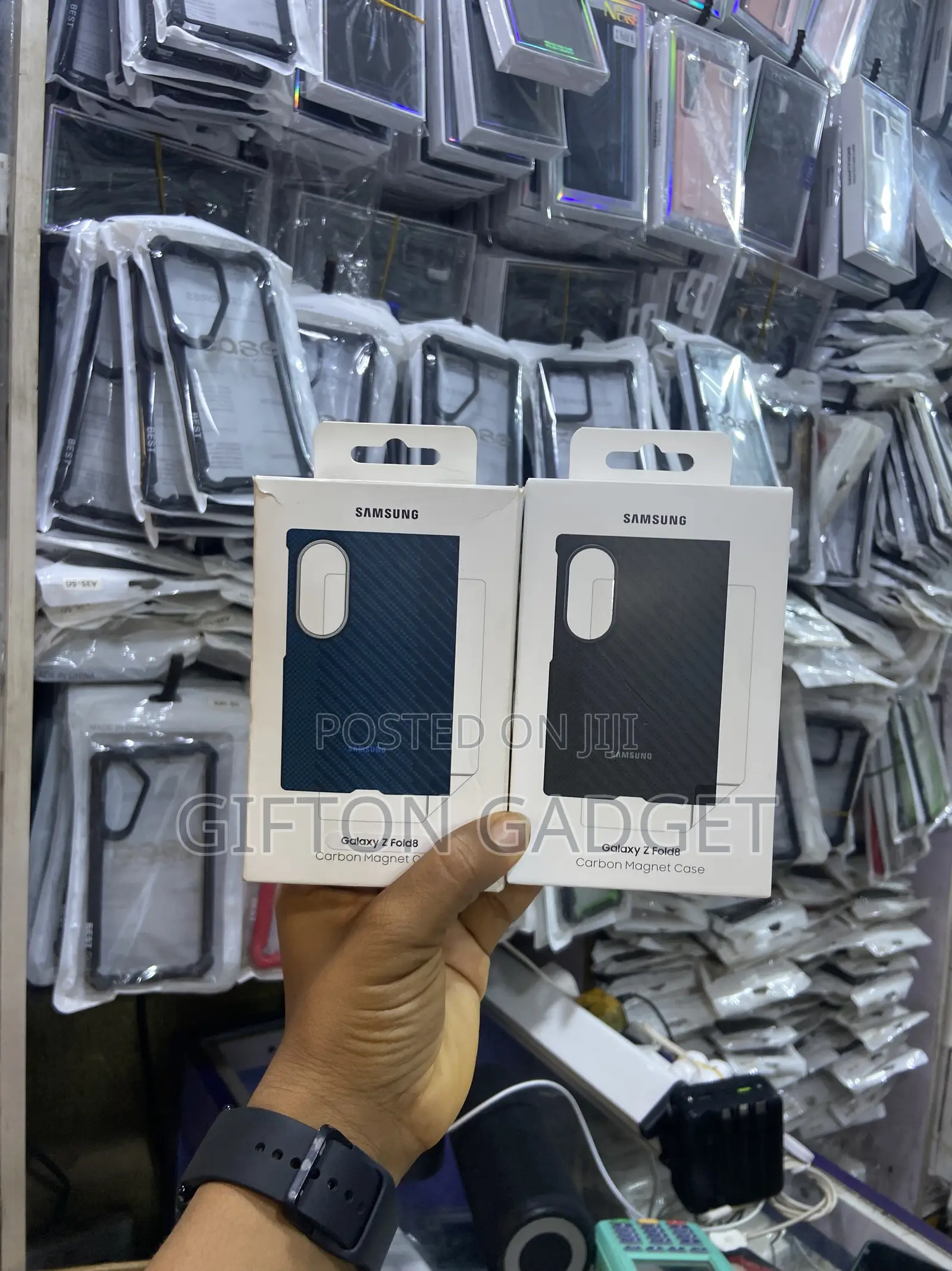 Original Samsung Galaxy Z Fold 5,6,7,8$8 Ultra Carbon Magnet Case