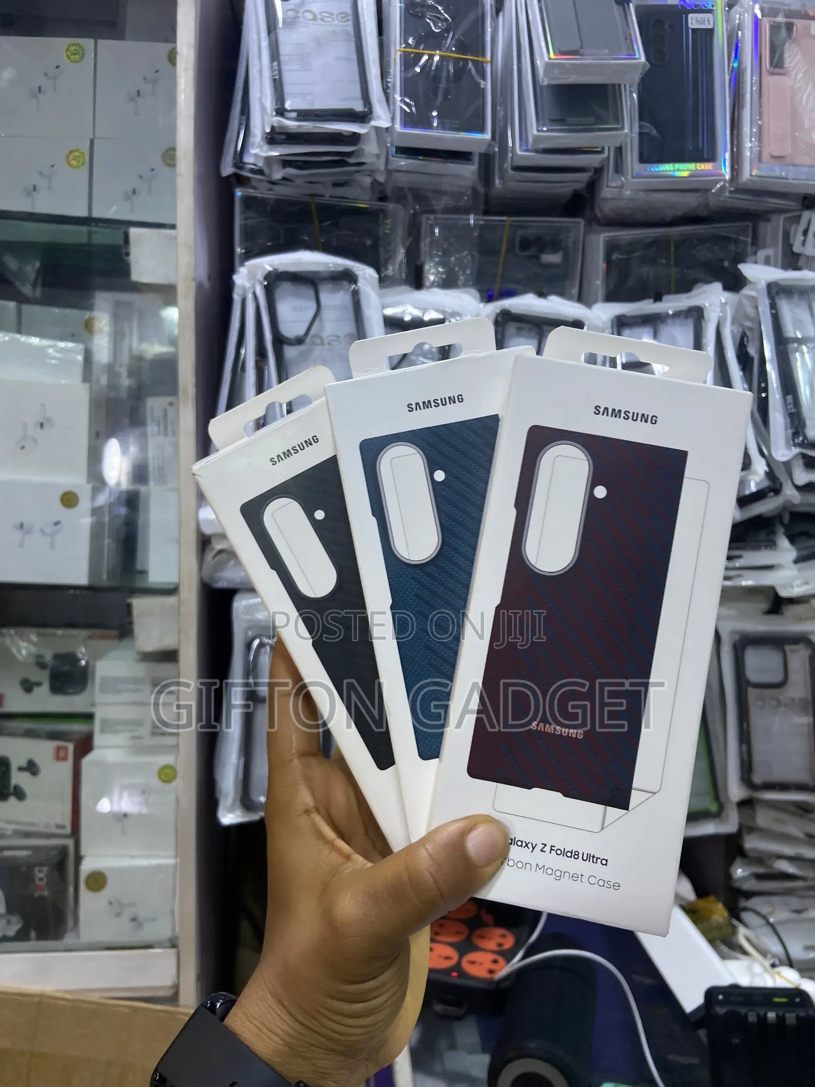 Original Samsung Galaxy Z Fold 5,6,7,8$8 Ultra Carbon Magnet Case